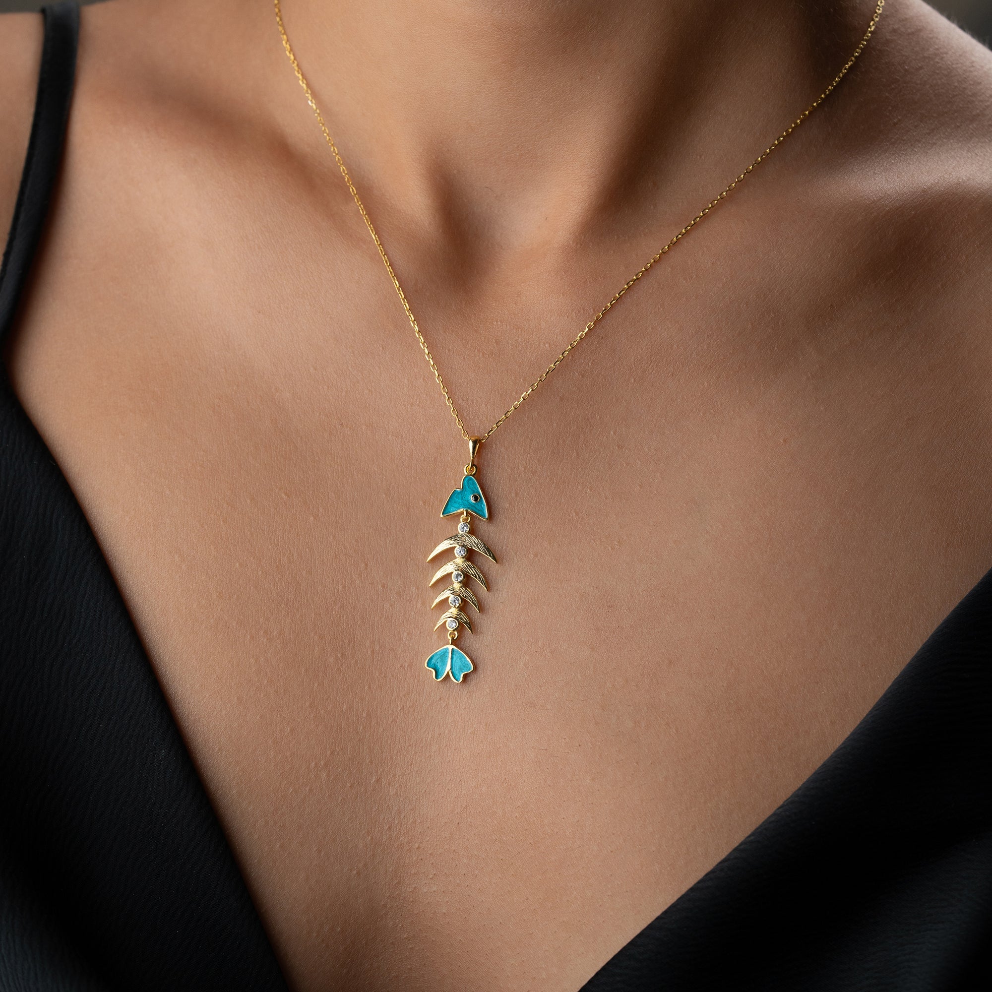 FISHBONE HALSKETTE | 925 SILBER