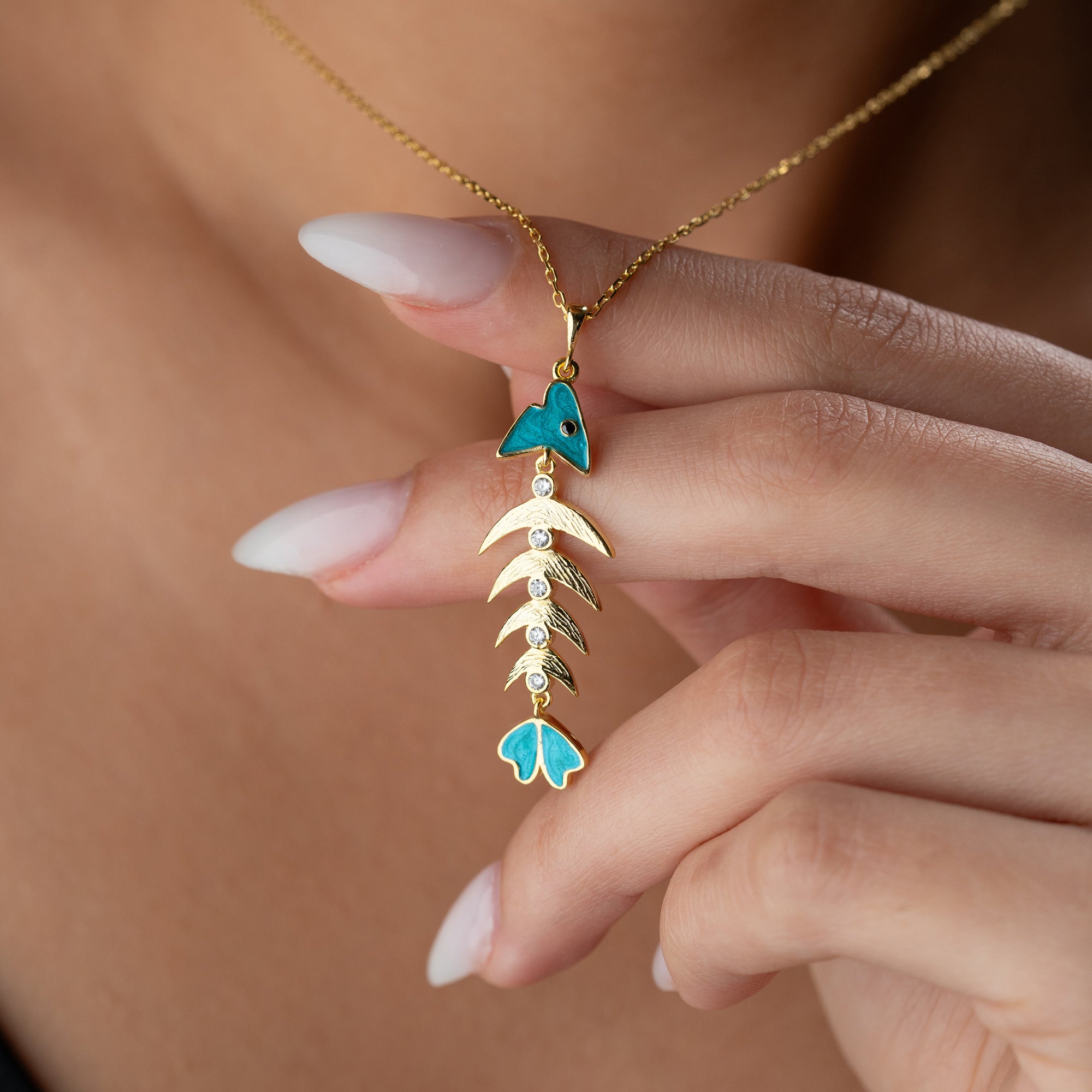 FISHBONE HALSKETTE | 925 SILBER