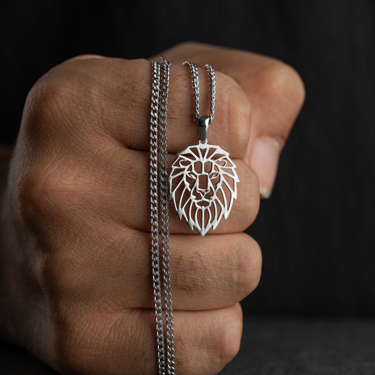 LÖWE HERREN HALSKETTE | 925 SILBER