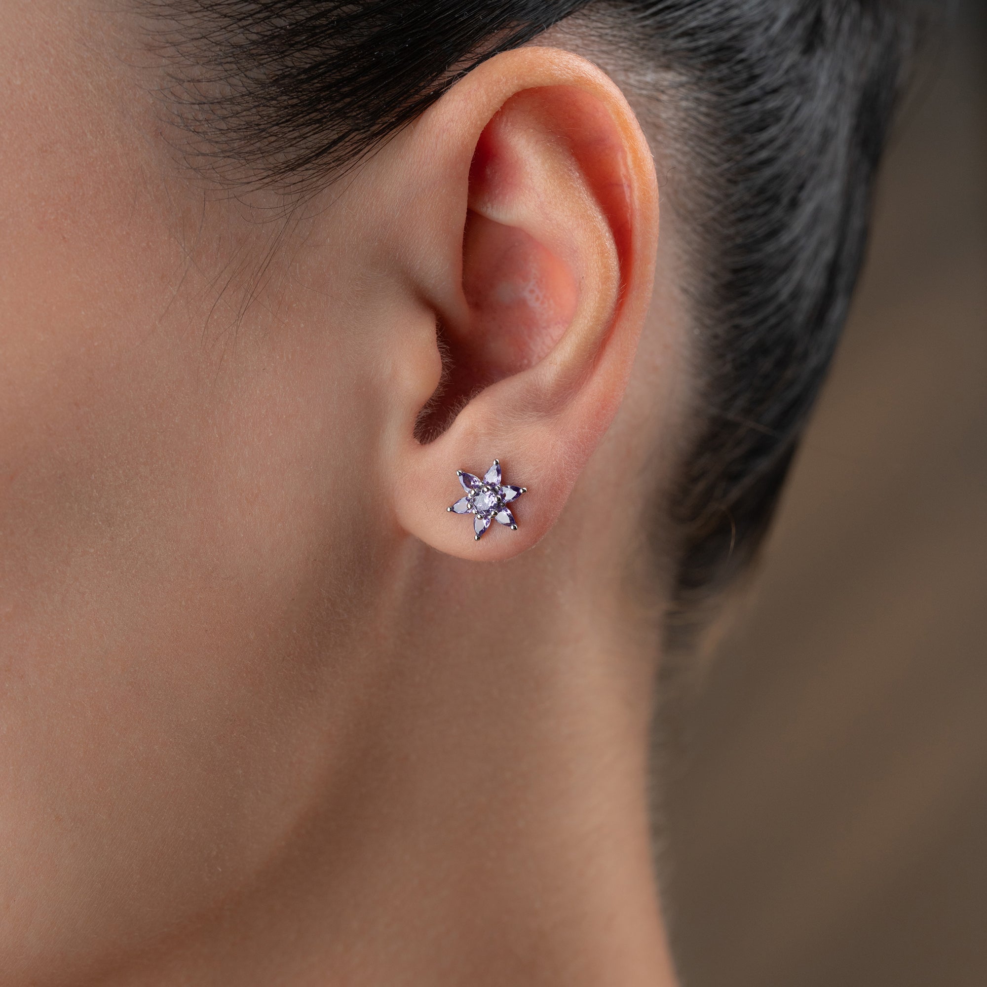 MINI LOTUS OHRRINGE | 925 SILBER