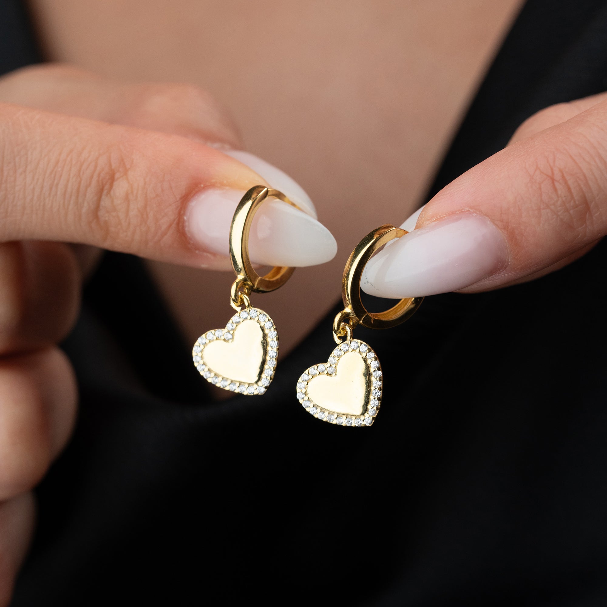 GIA HERZ OHRRINGE | 925 SILBER