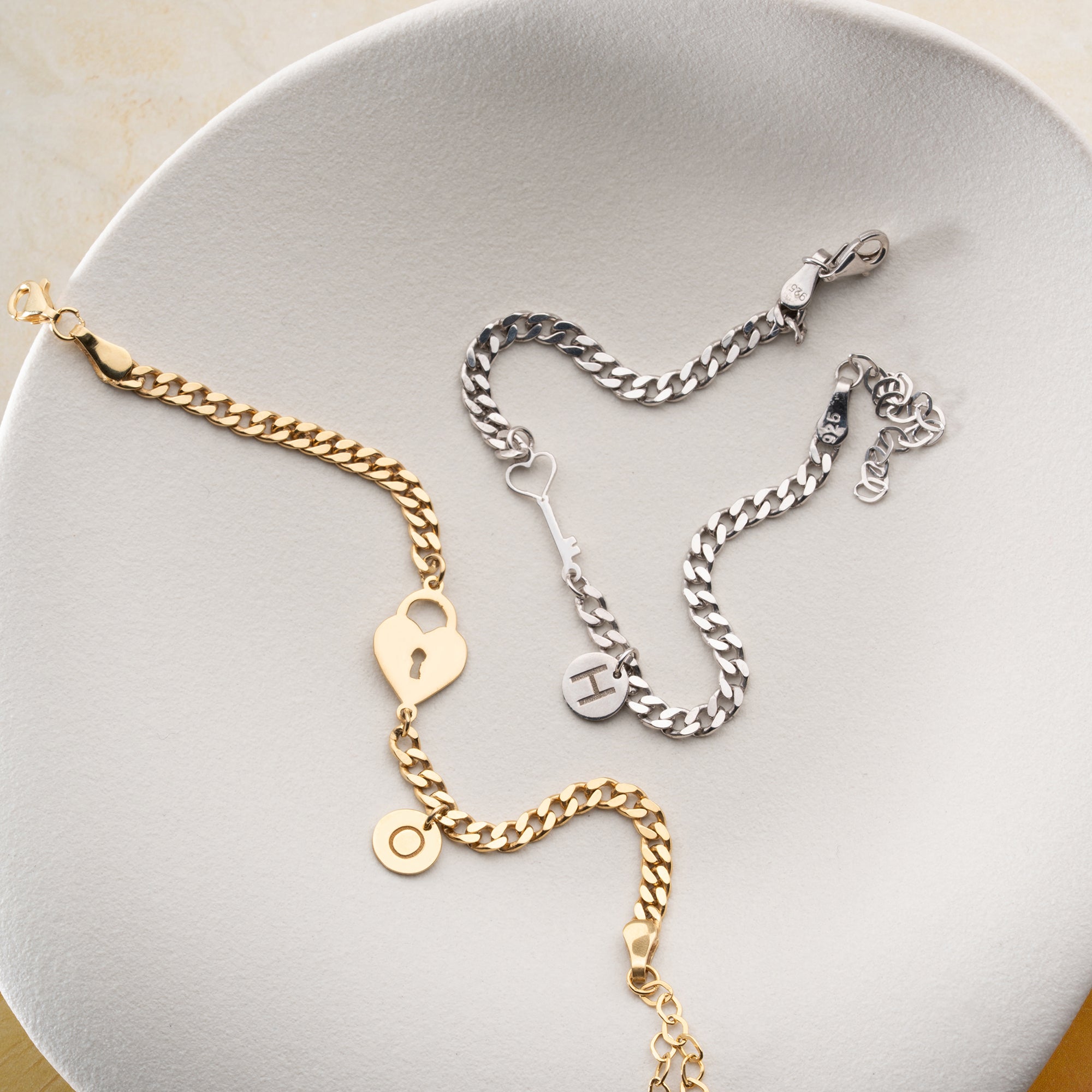 LOVE BUCHSTABEN ARMBÄNDER | 925 SILBER