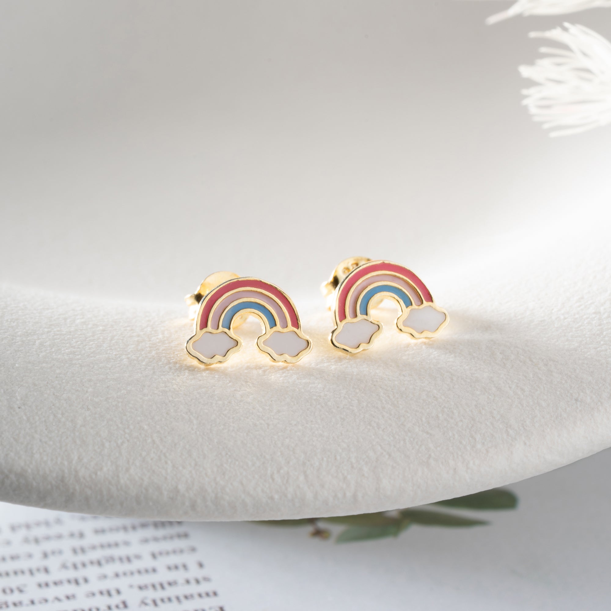 MINI RAINBOW OHRRINGE | 925 SILBER