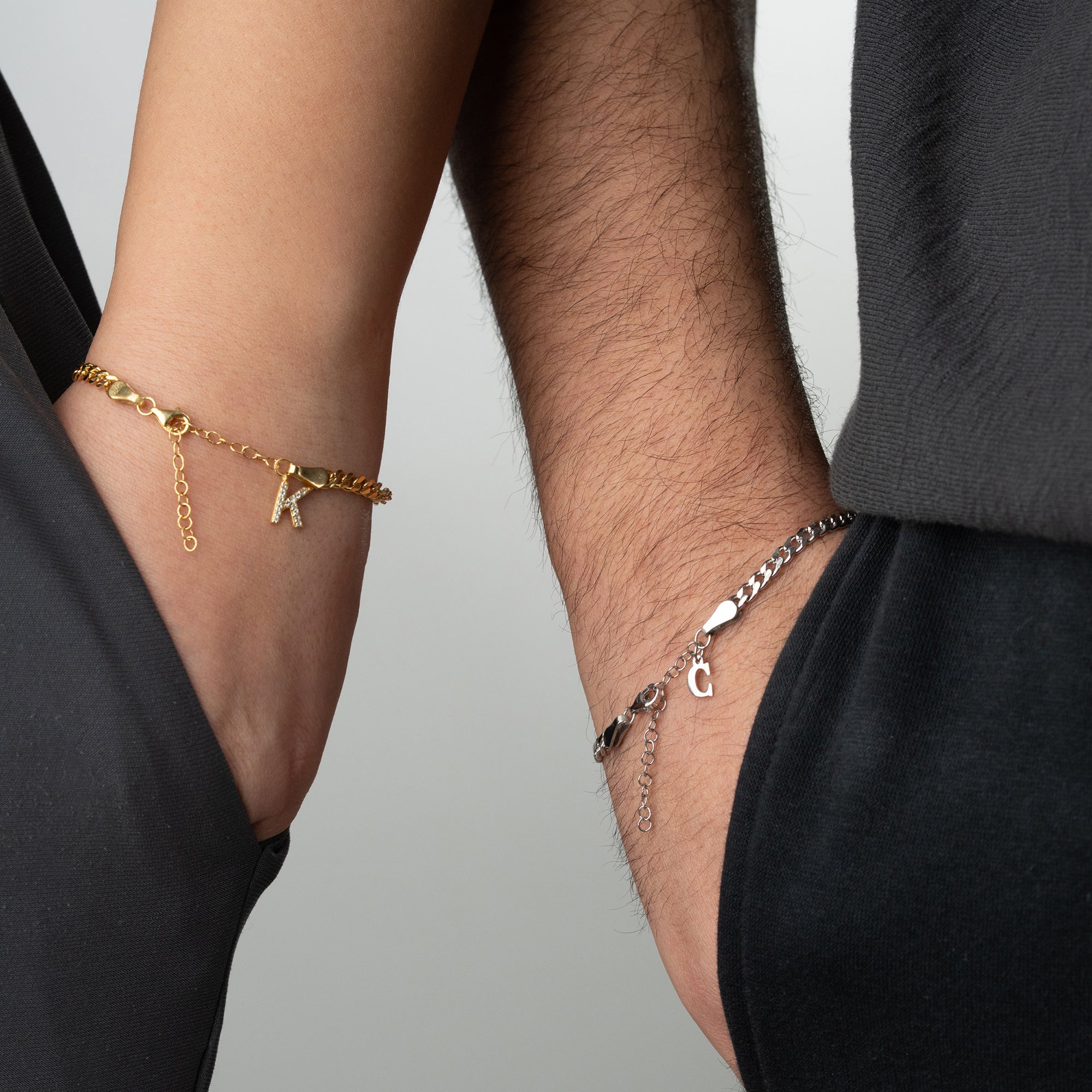 XXL GOURMET PARTNER BRACELETS | 925 SILVER