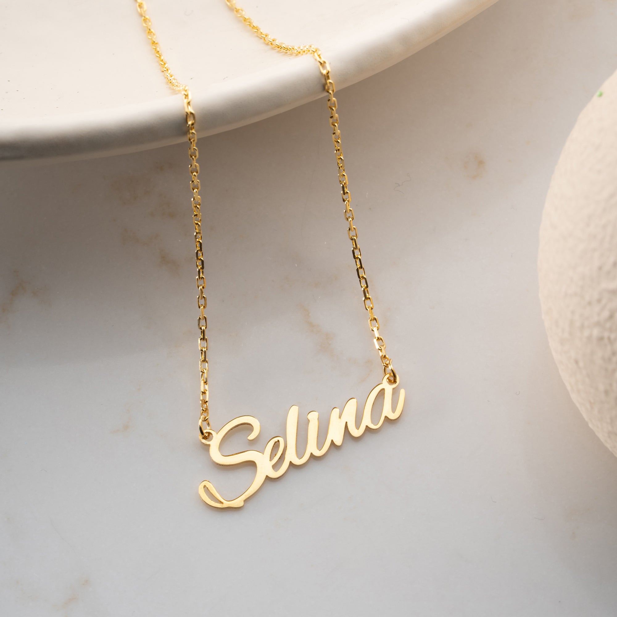Name necklace | ALEX BRUSH font | 925 silver