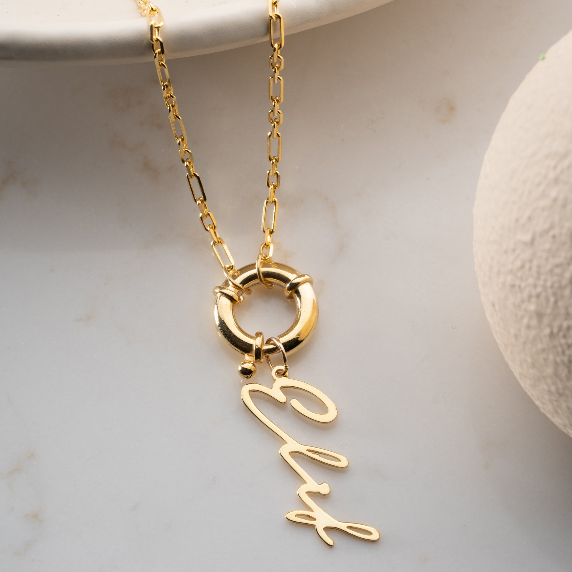 Signature chain name necklace - 925 silver
