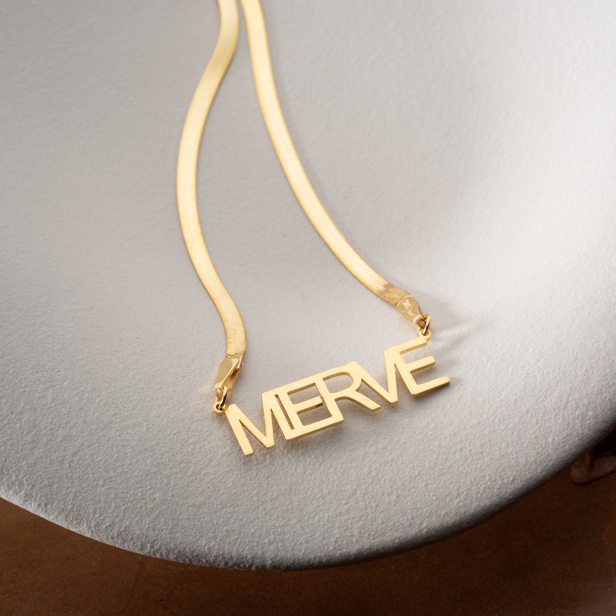 Snake name necklace | 925 silver