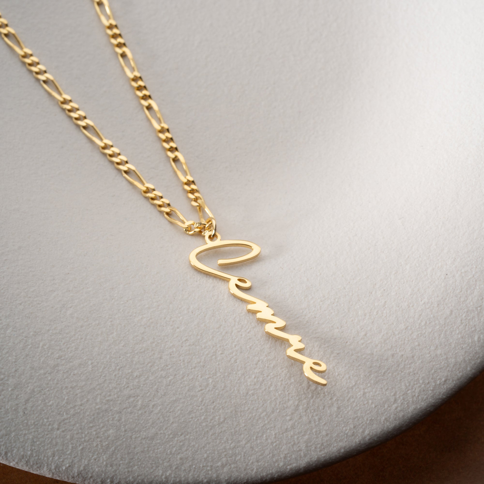 SIGNATURE NAME NECKLACE FIGARO | 925 SILVER