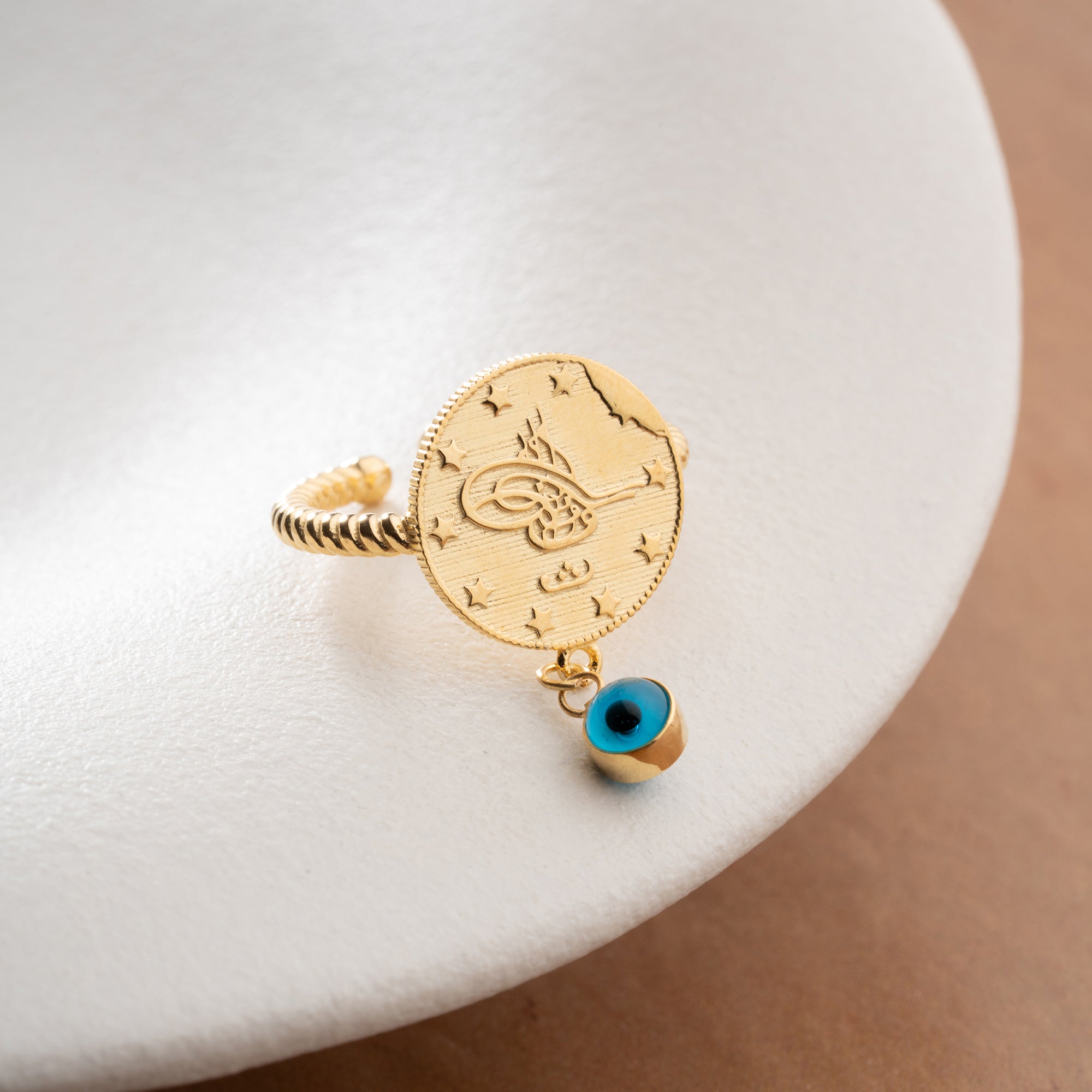 RESAT RING MIT NAZAR | 925 SILBER