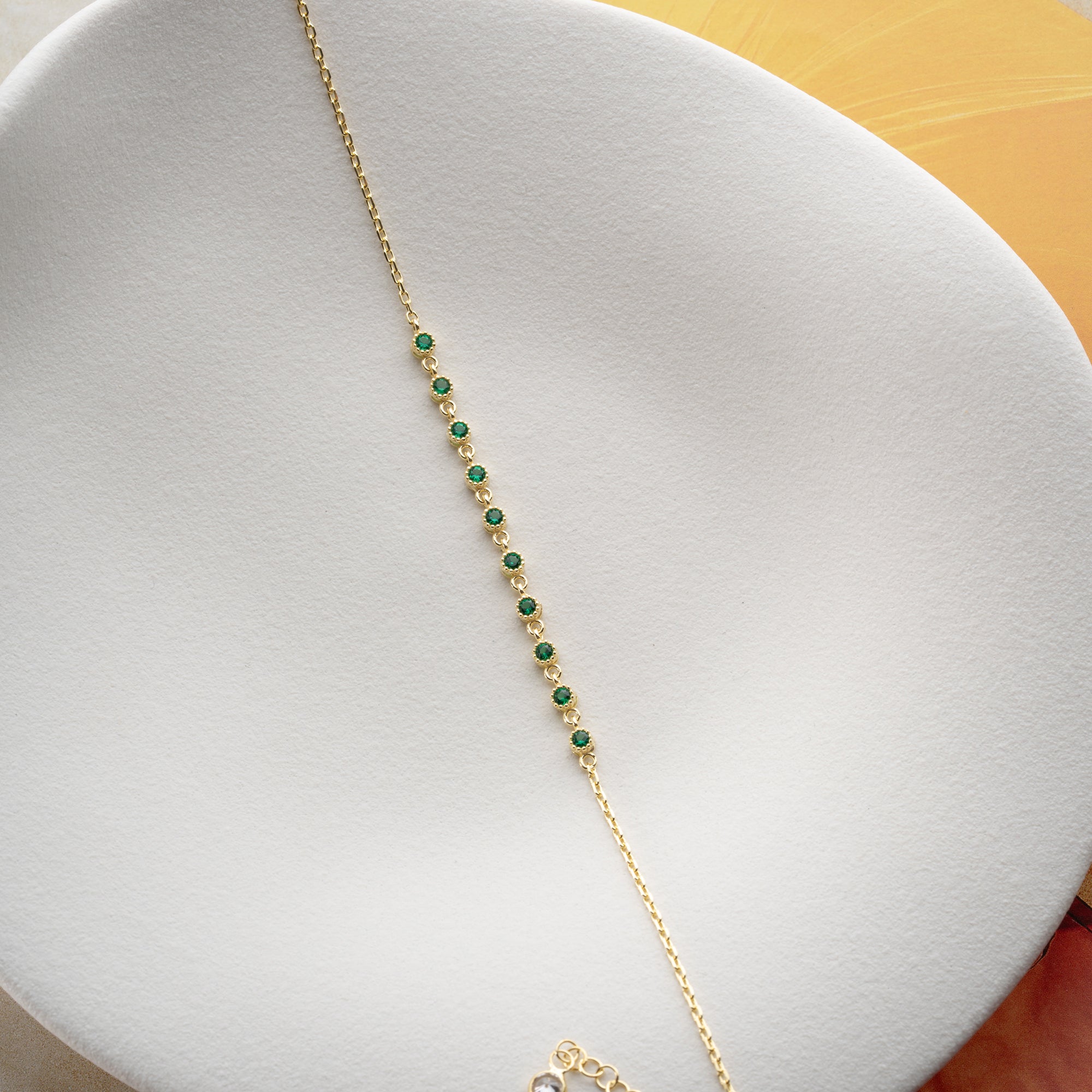 LIZI GREEN ARMBAND | 925 SILBER