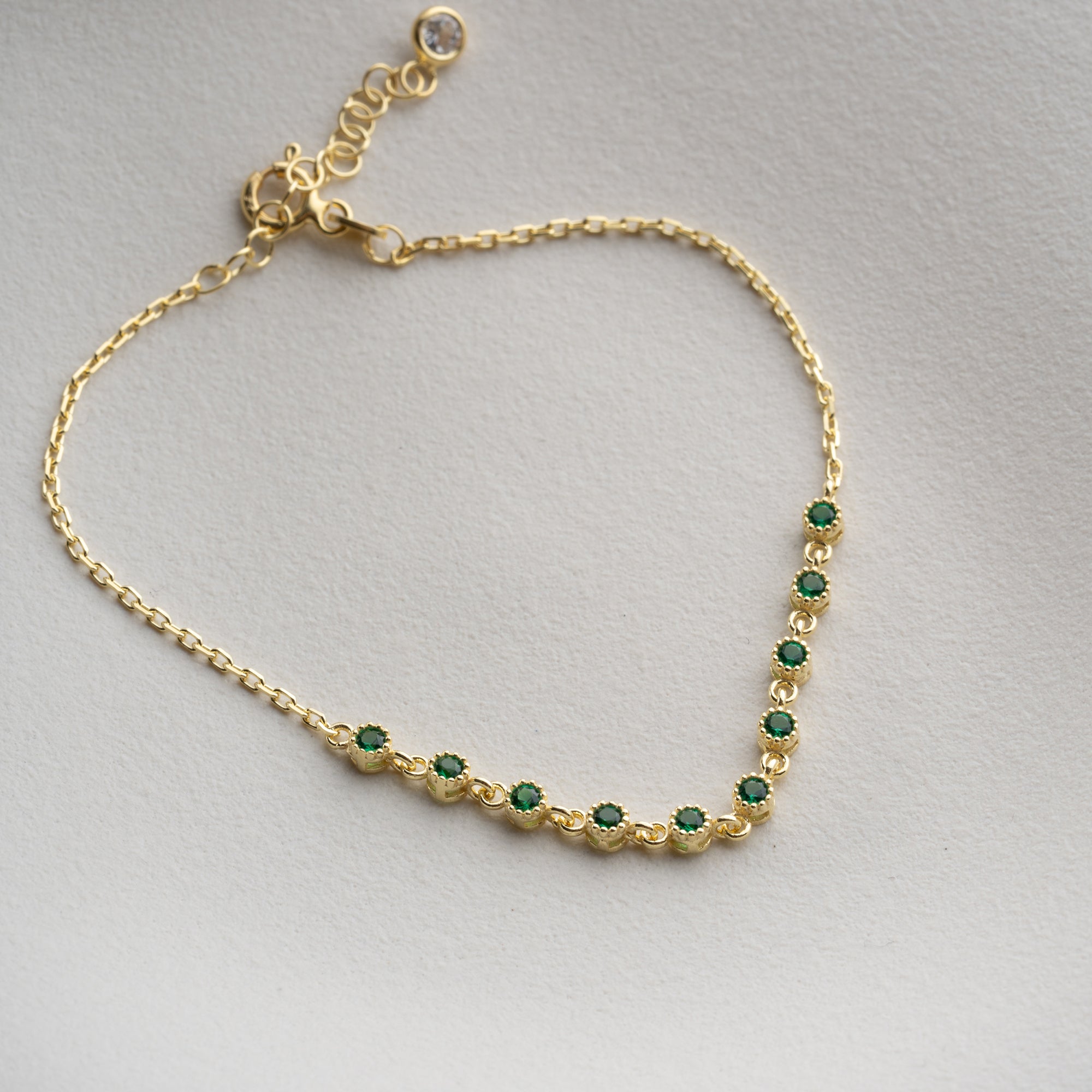 LIZI GREEN ARMBAND | 925 SILBER