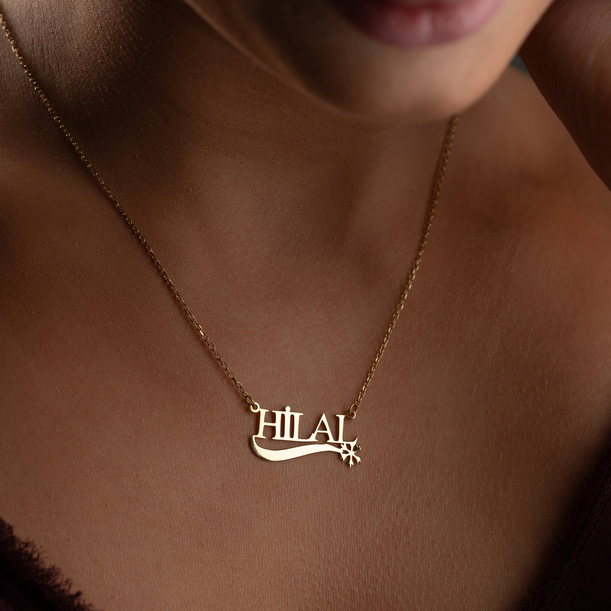 SCHNEEFLOCKE NAMENSKETTE | 925 SILBER