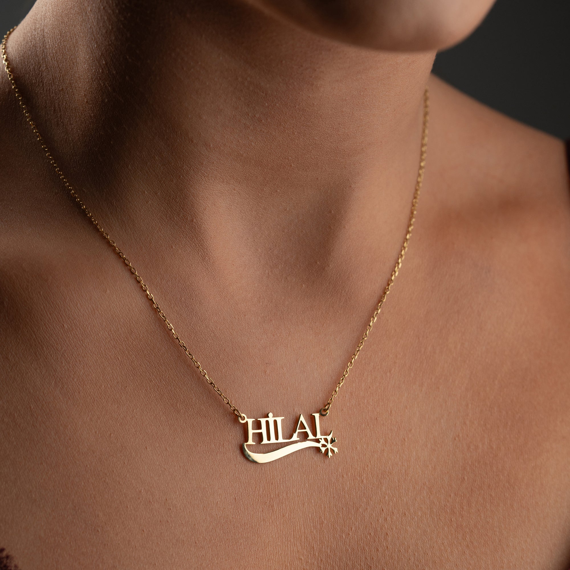 SCHNEEFLOCKE NAMENSKETTE | 925 SILBER