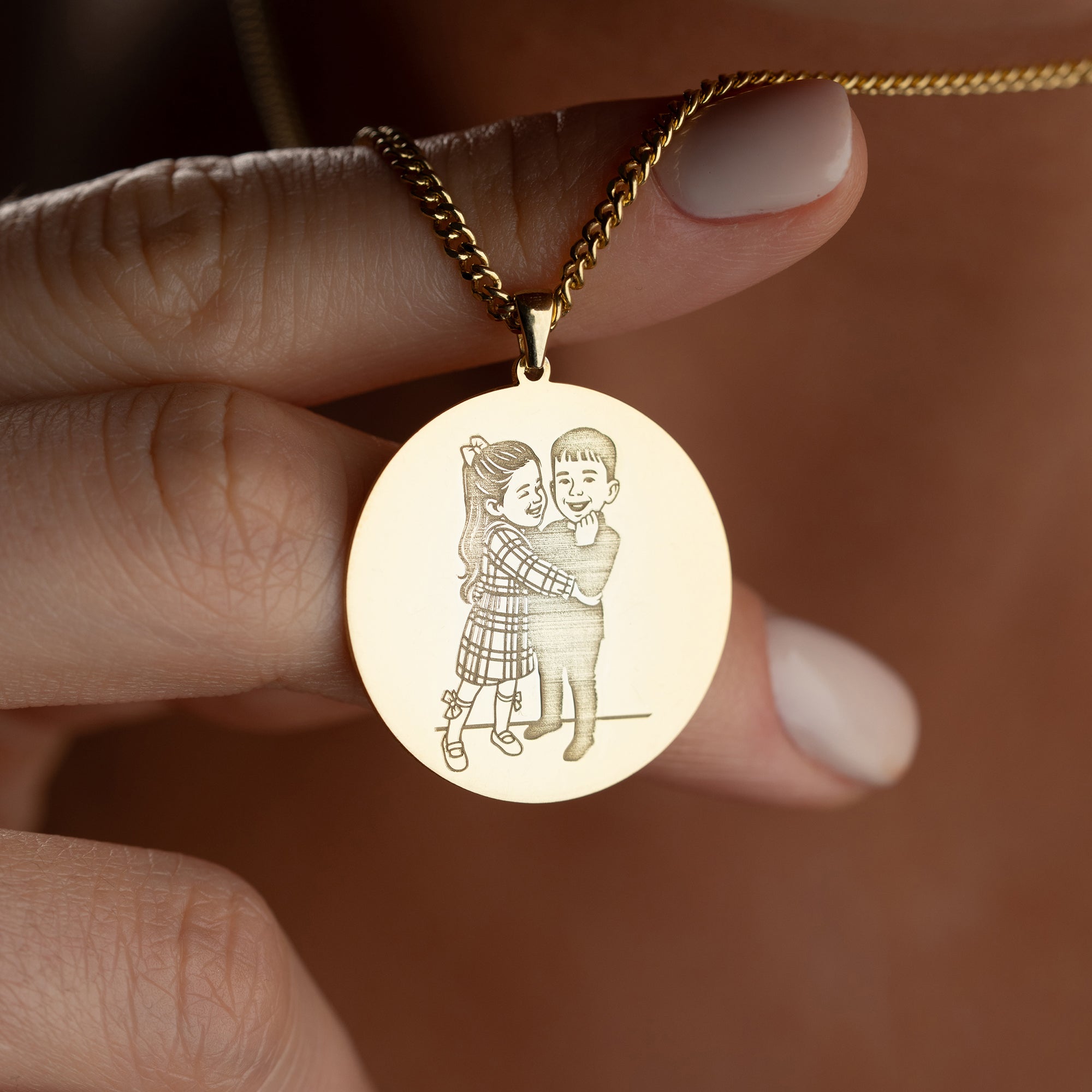 PHOTO GRAVUR KETTE | 925 SILBER