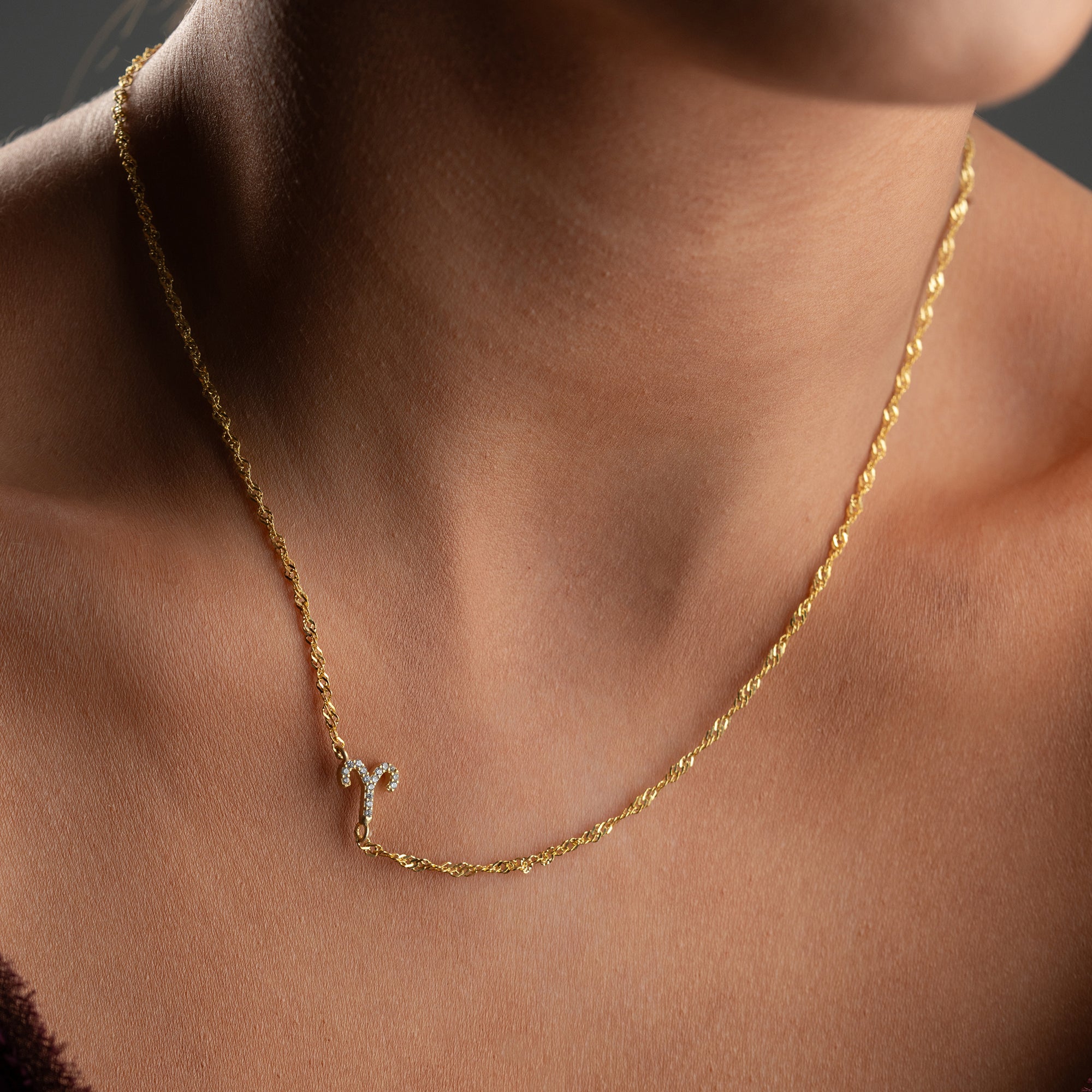 SINGAPUR ZIRKONIA STERNZEICHEN HALSKETTE | 925 SILBER