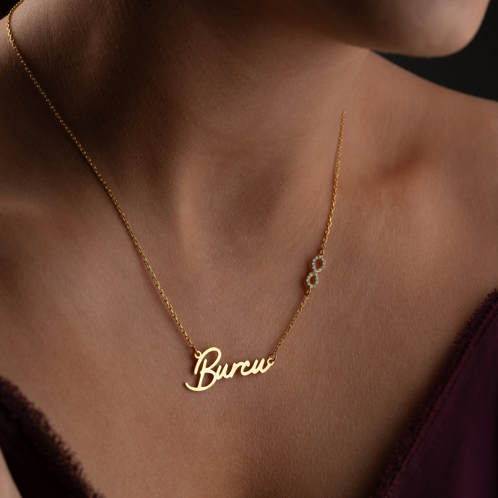 Name necklace with infinity symbol | 925 silver