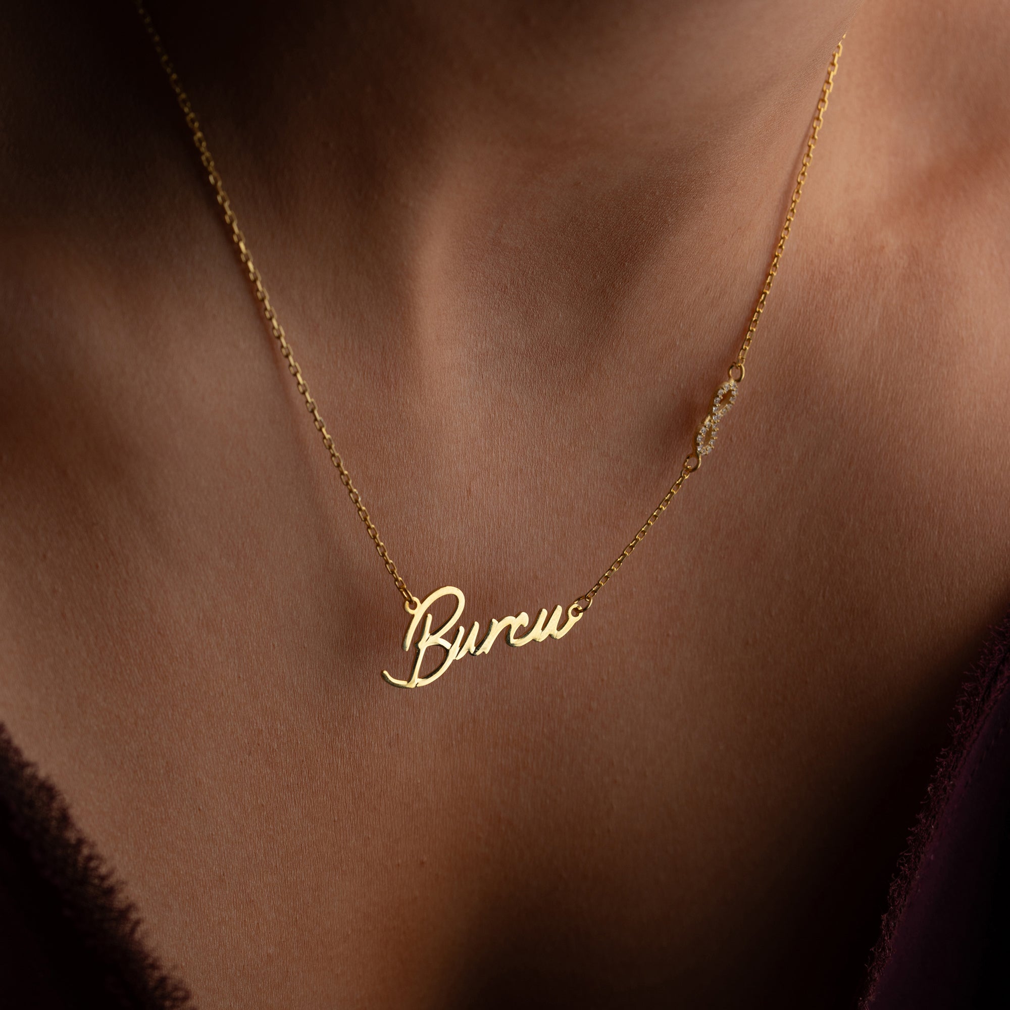 Name necklace with infinity symbol | 925 silver