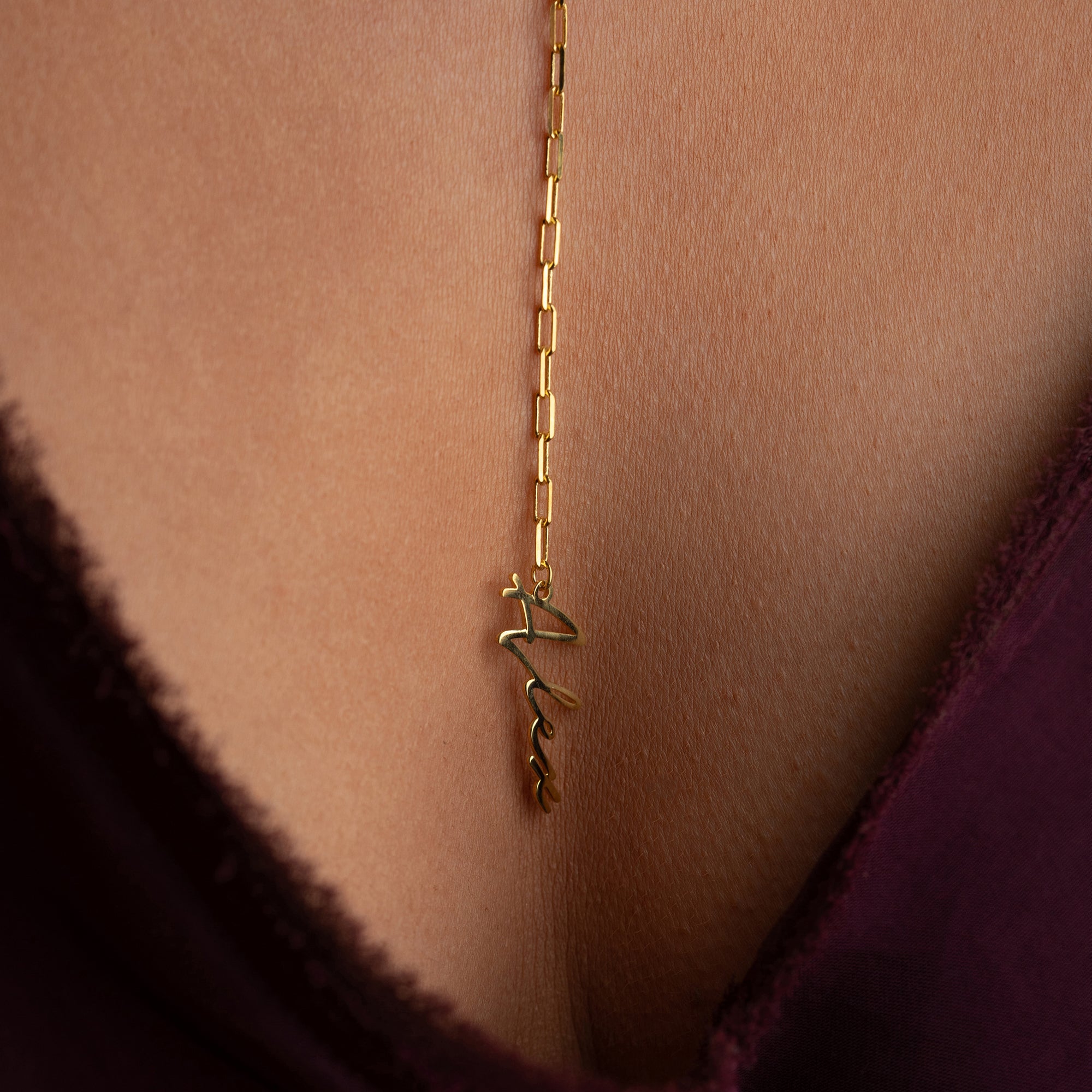 Signature name necklace Seldom - Y - 925 SILVER