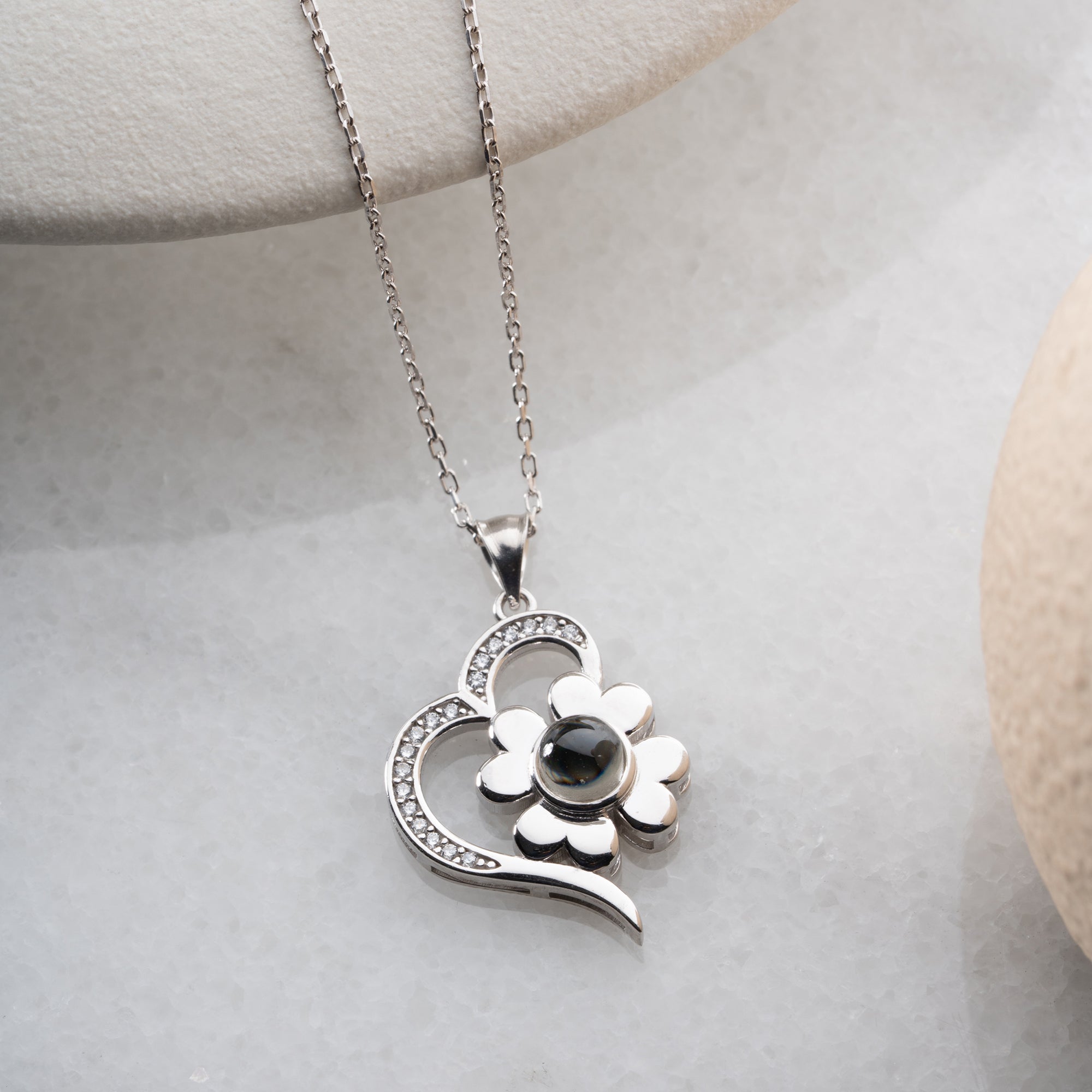 LIEBESBLÜTE HALSKETTE | 925 SILBER