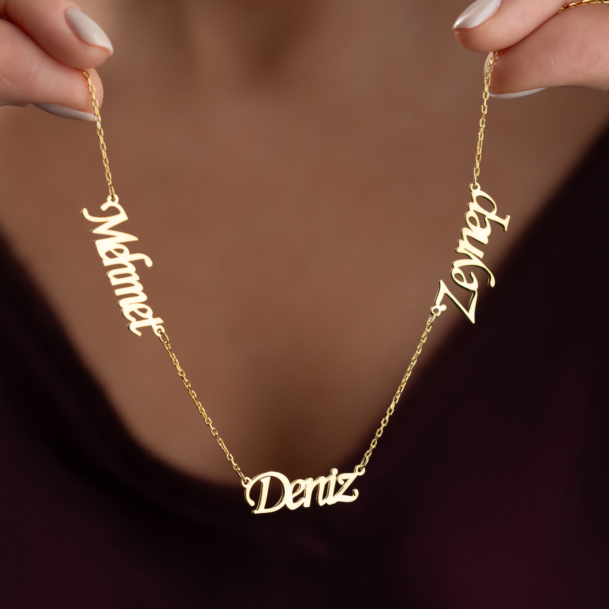 3'ER NAMENSKETTE II- 925 SILBER