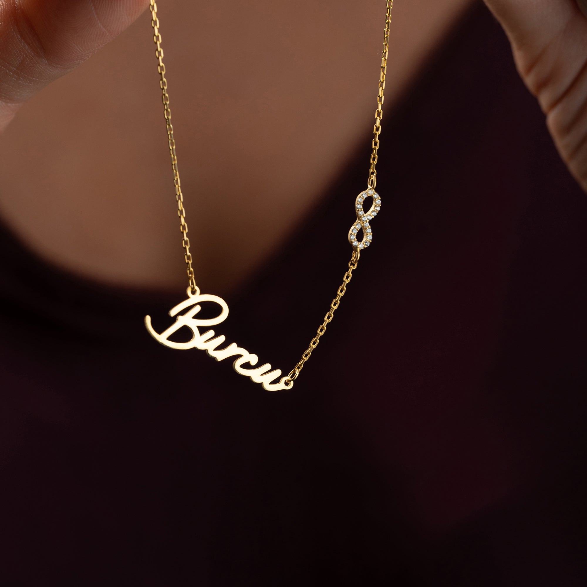 Name necklace with infinity symbol | 925 silver