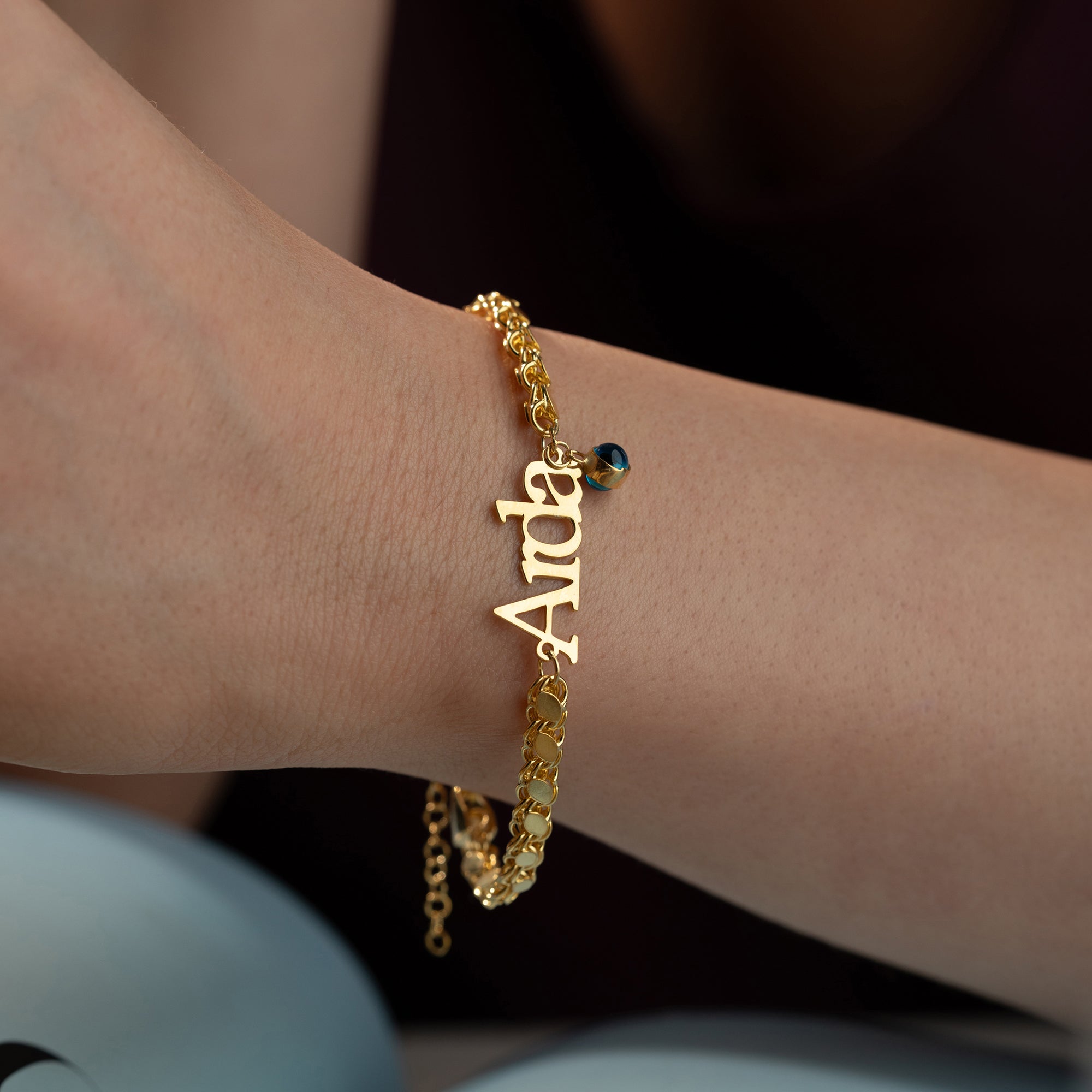 BARLEY BRACELET WITH CUSTOM NAME | 925 SILVER