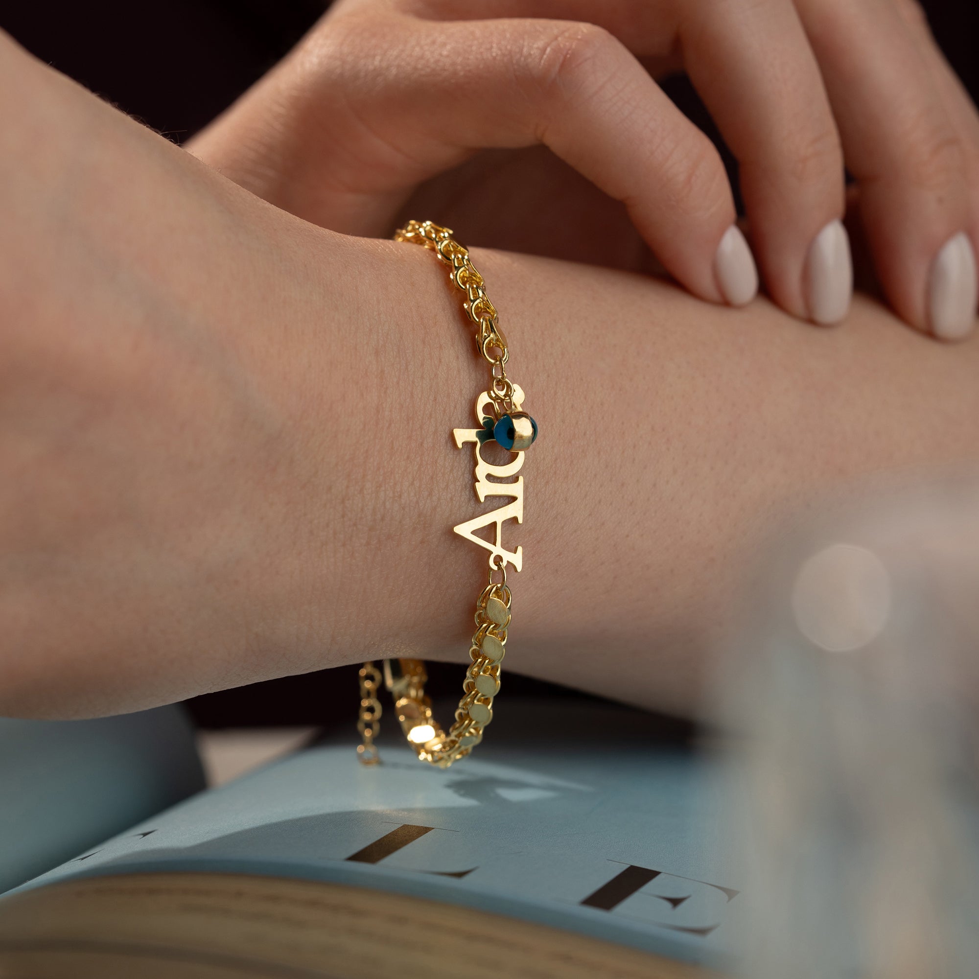 BARLEY BRACELET WITH CUSTOM NAME | 925 SILVER