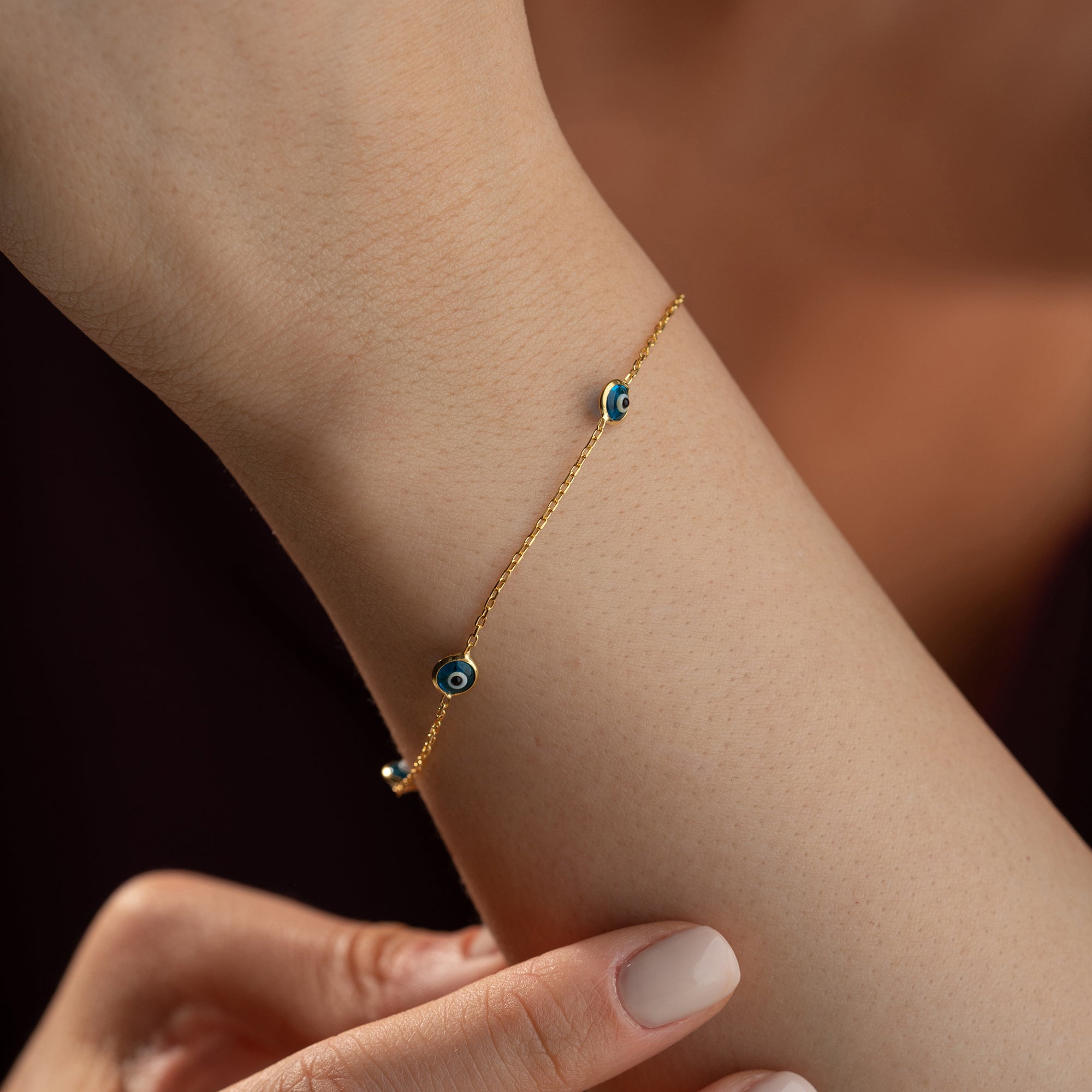 MINIMAL NAZAR BRACELET | 925 SILVER
