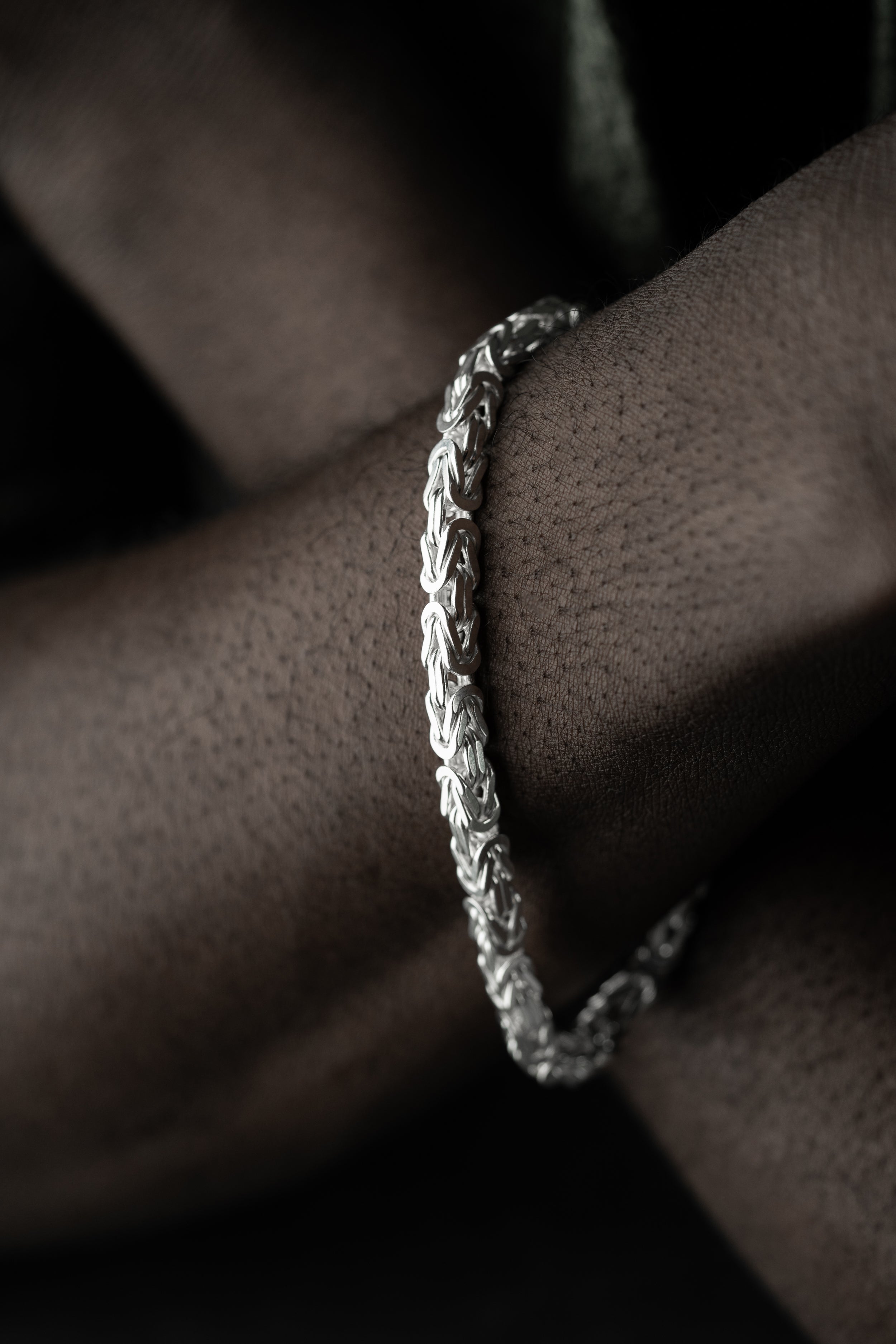 KÖNIGSARMBAND VIERKANT MASSIV 4MM | 925 SILBER