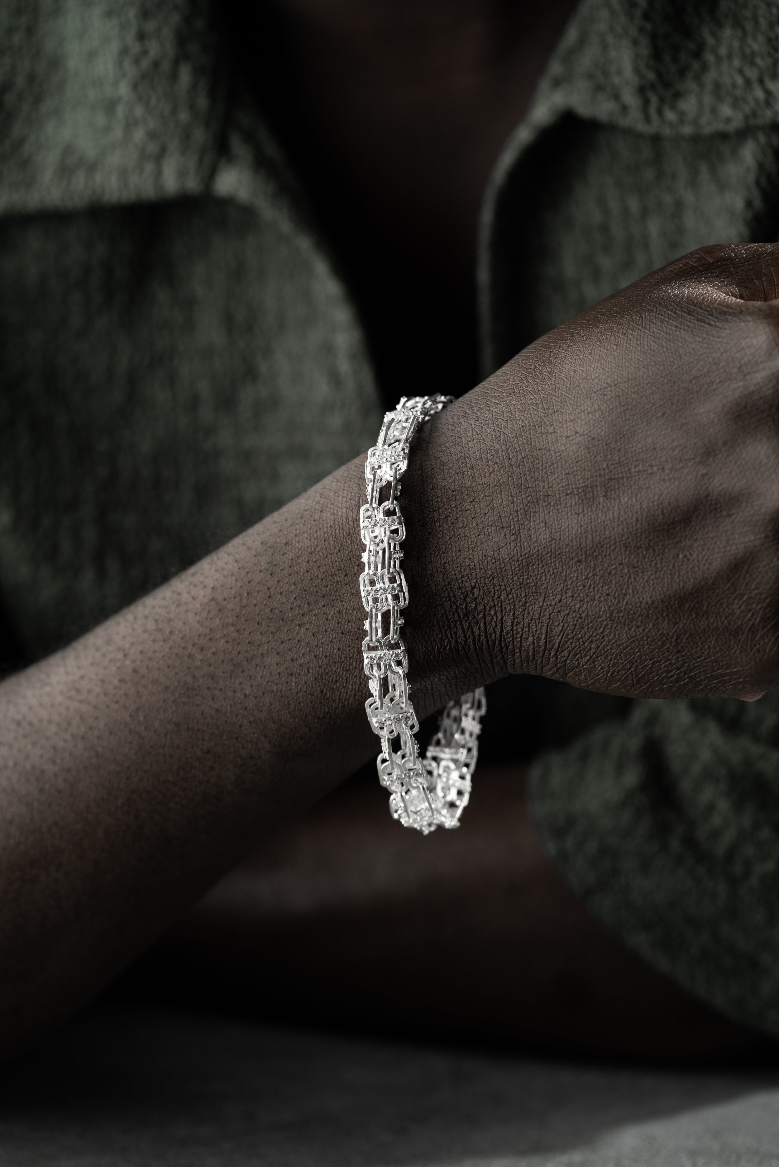 KÄFIGARMBAND MASSIV 8MM | 925 SILBER
