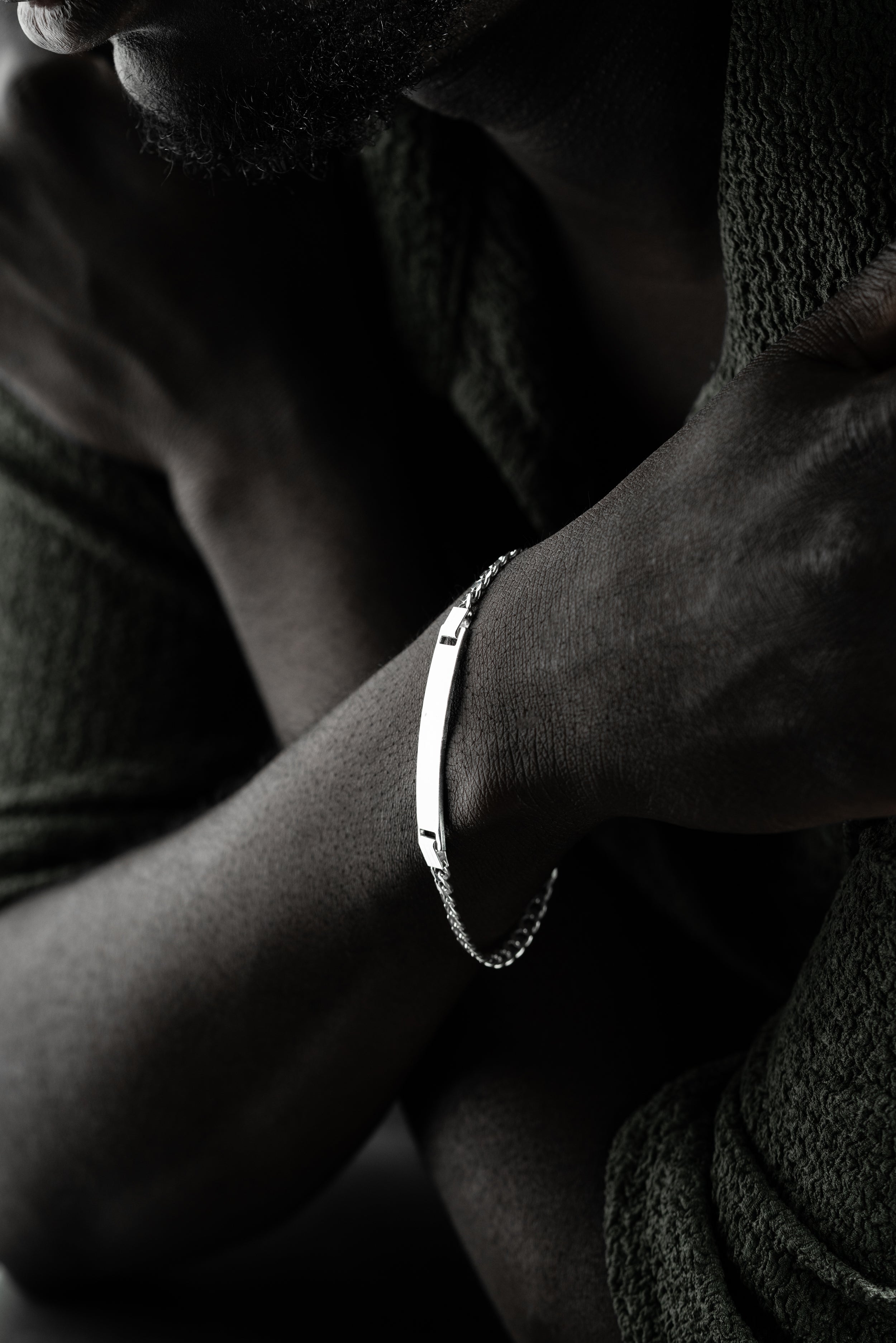 PANZER ARMBAND MIT GRAVUR | 925 SILBER
