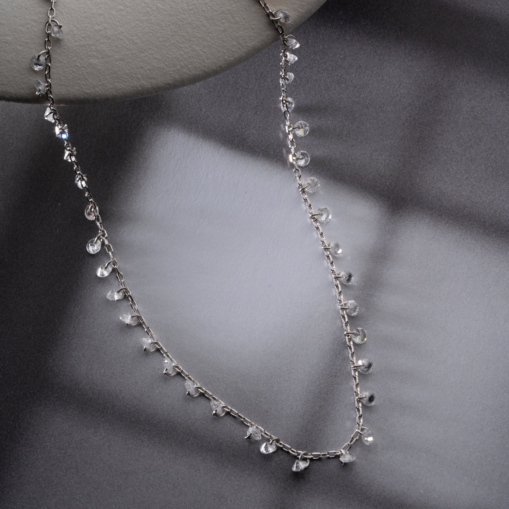 HALSKETTE MIT STEINANHANGER| 925 SILBER