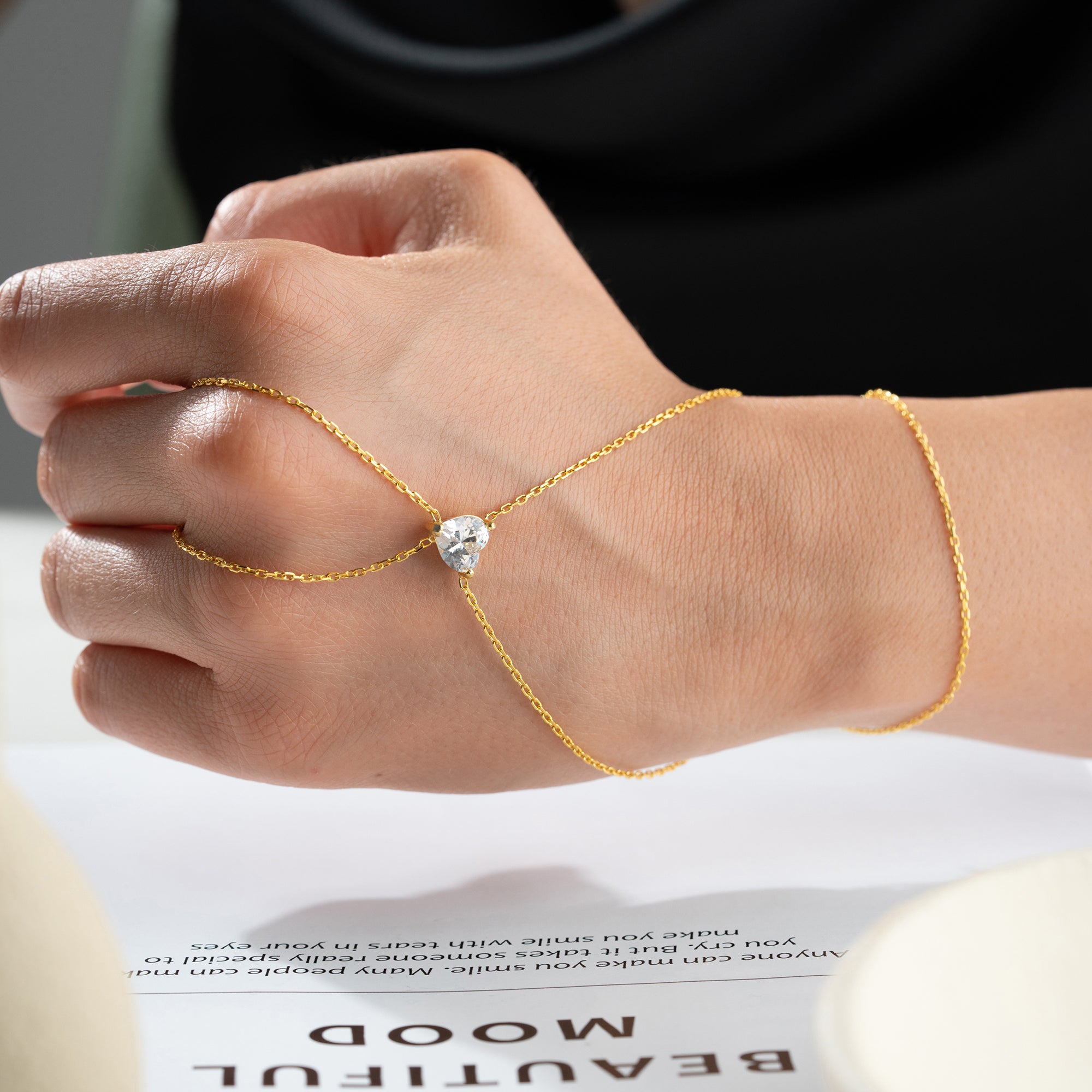 BOMB HERZ HANDKETTE | 925 SILBER