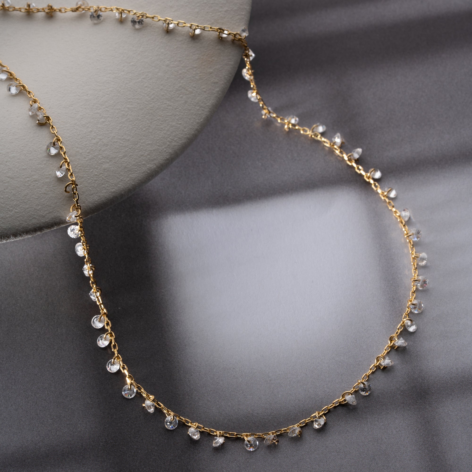 HALSKETTE MIT STEINANHANGER| 925 SILBER