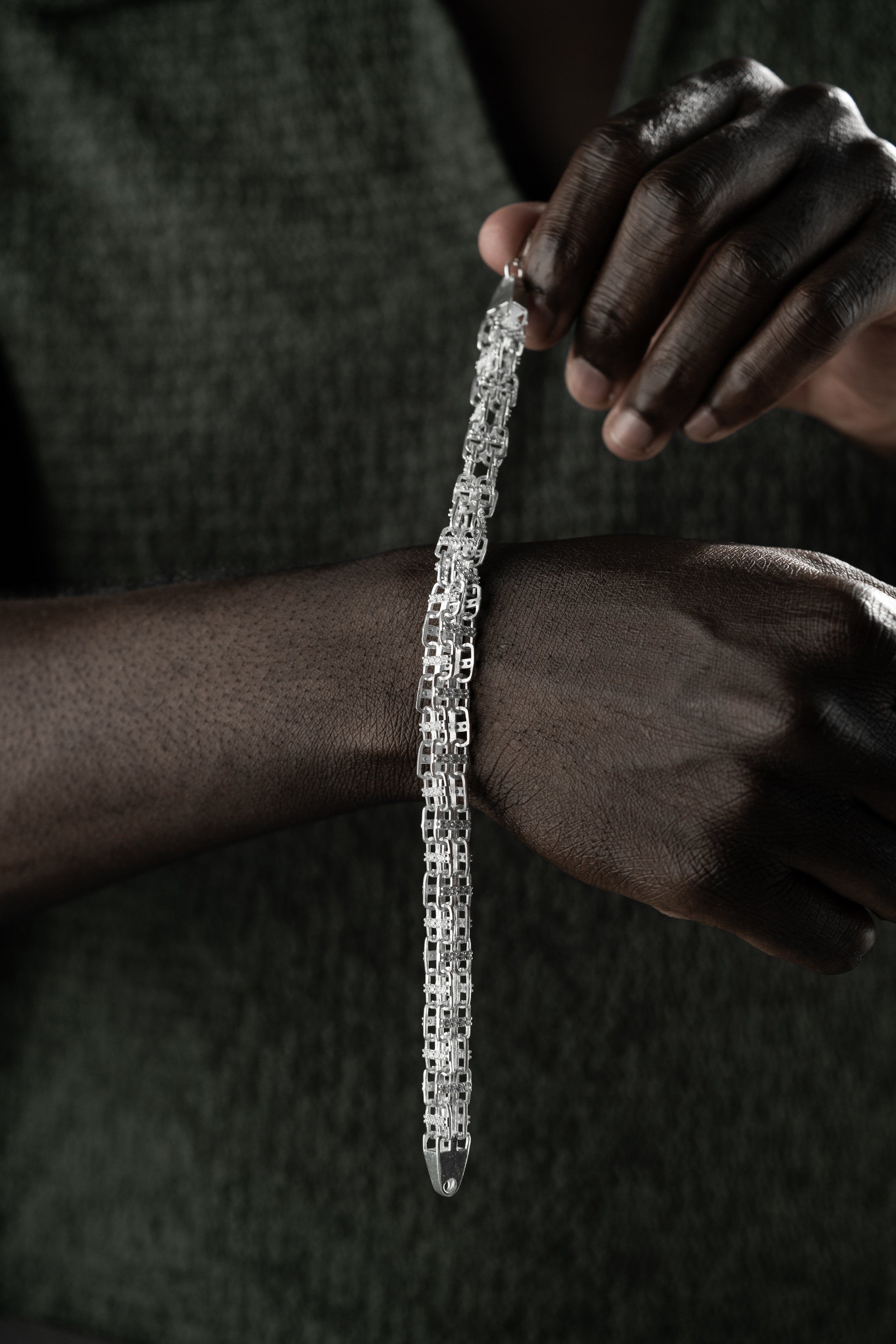 KÄFIGARMBAND MASSIV 8MM | 925 SILBER