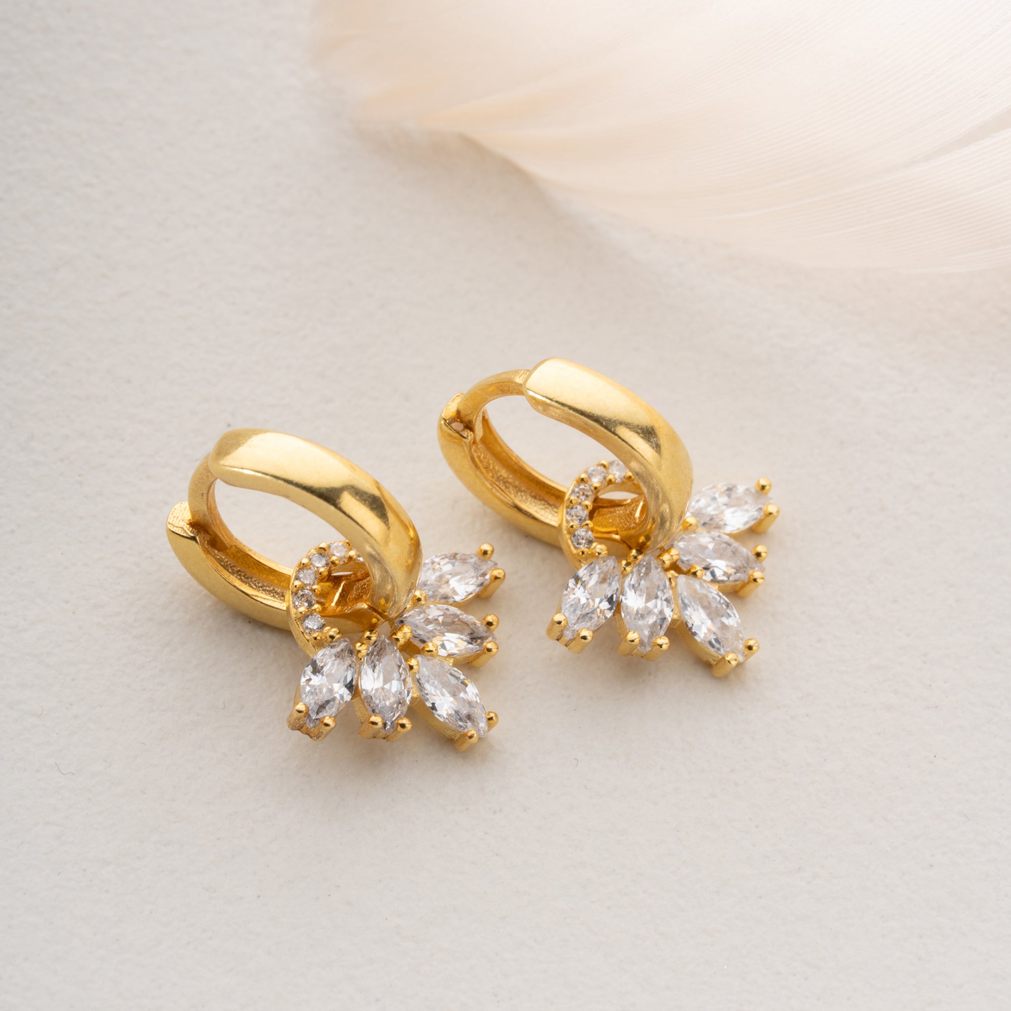 TRENDIGE BAGUETTE OHRRINGE | 925 SILBER