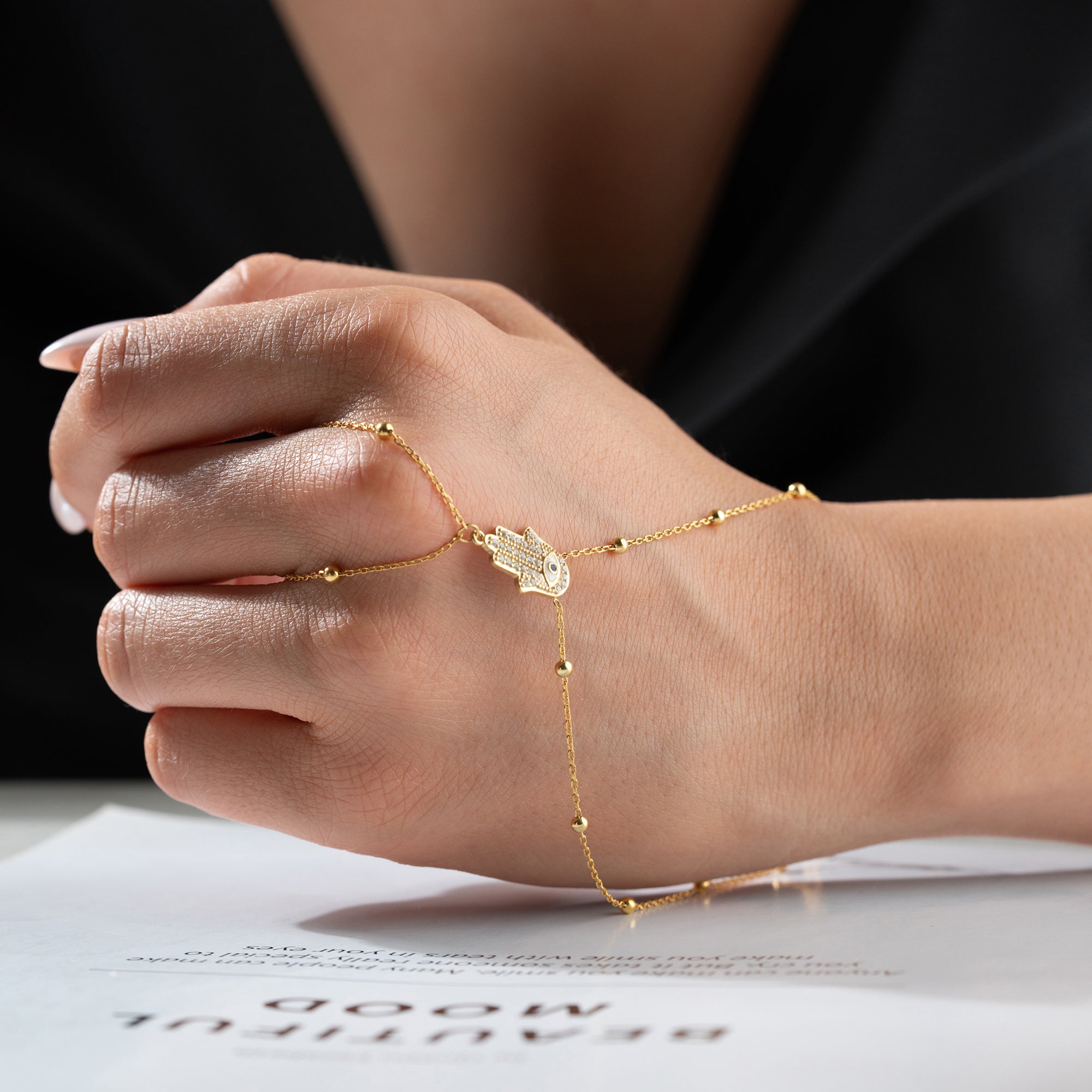 LINA EYE HANDKETTE | 925 SILBER