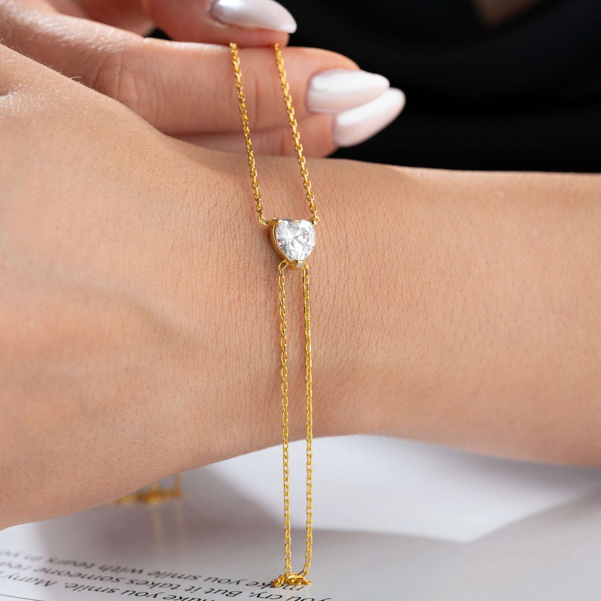 BOMB HERZ HANDKETTE | 925 SILBER