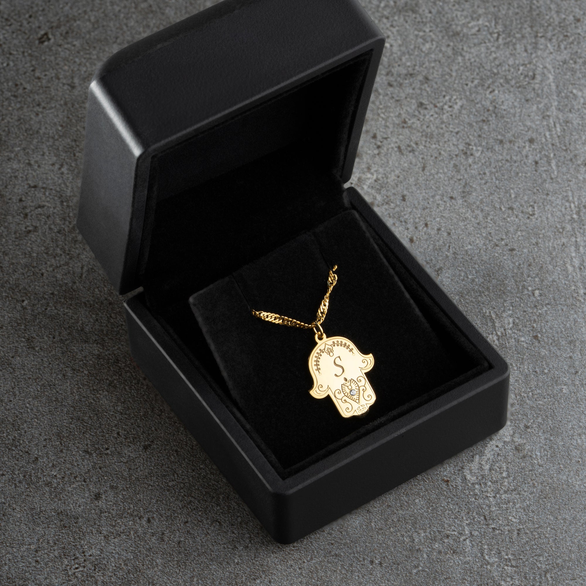 Fatima's Hand with Desired Letter | 925 Silver