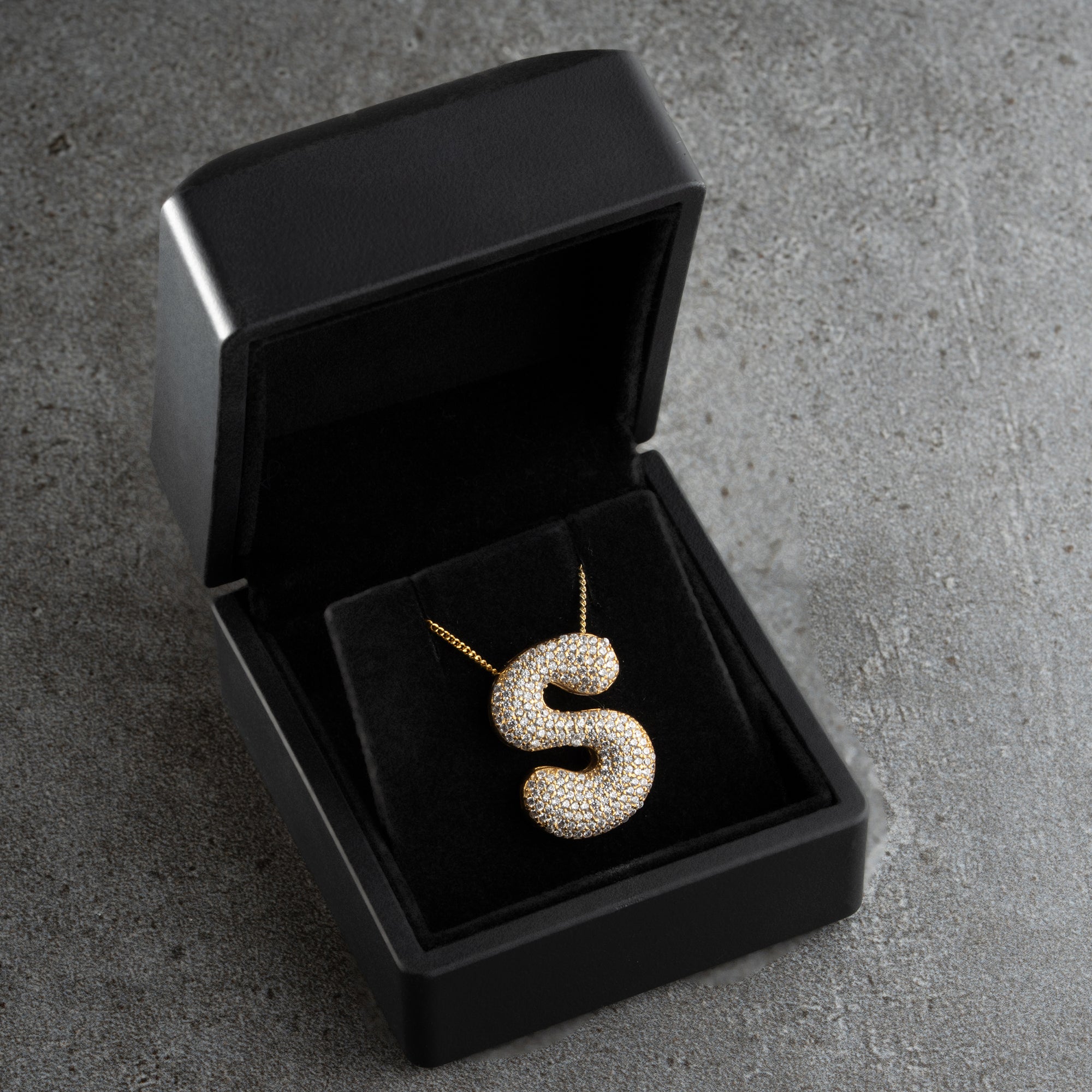 ICON BOMB ZIRKONIA BUCHSTABEN HALSKETTE | 925 SILBER