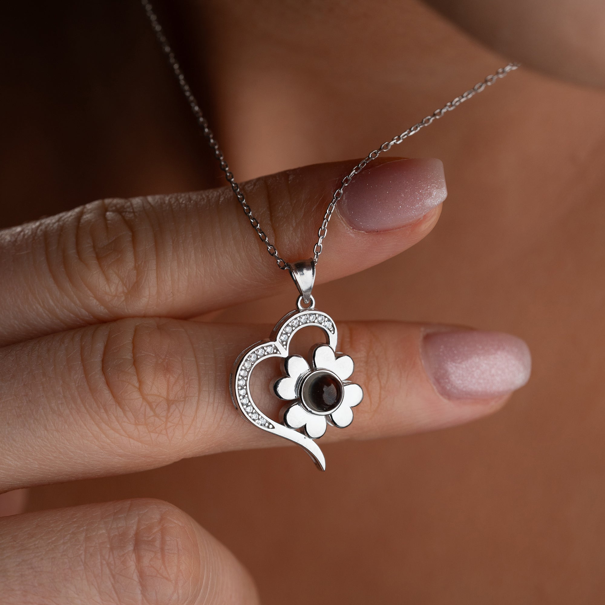 LIEBESBLÜTE HALSKETTE | 925 SILBER