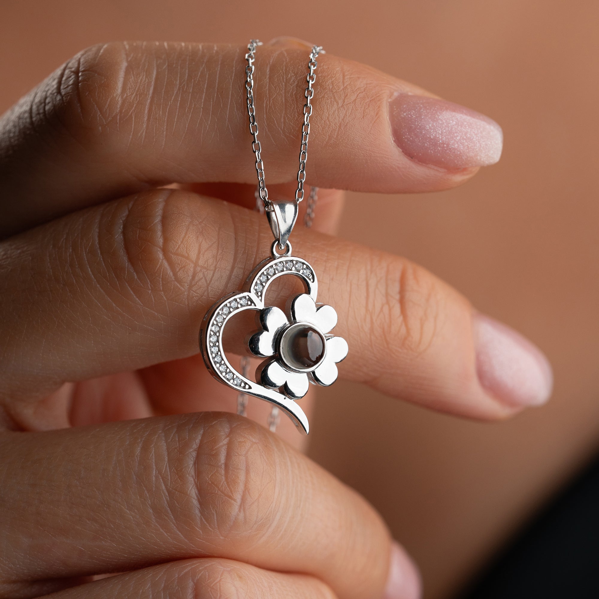 LIEBESBLÜTE HALSKETTE | 925 SILBER