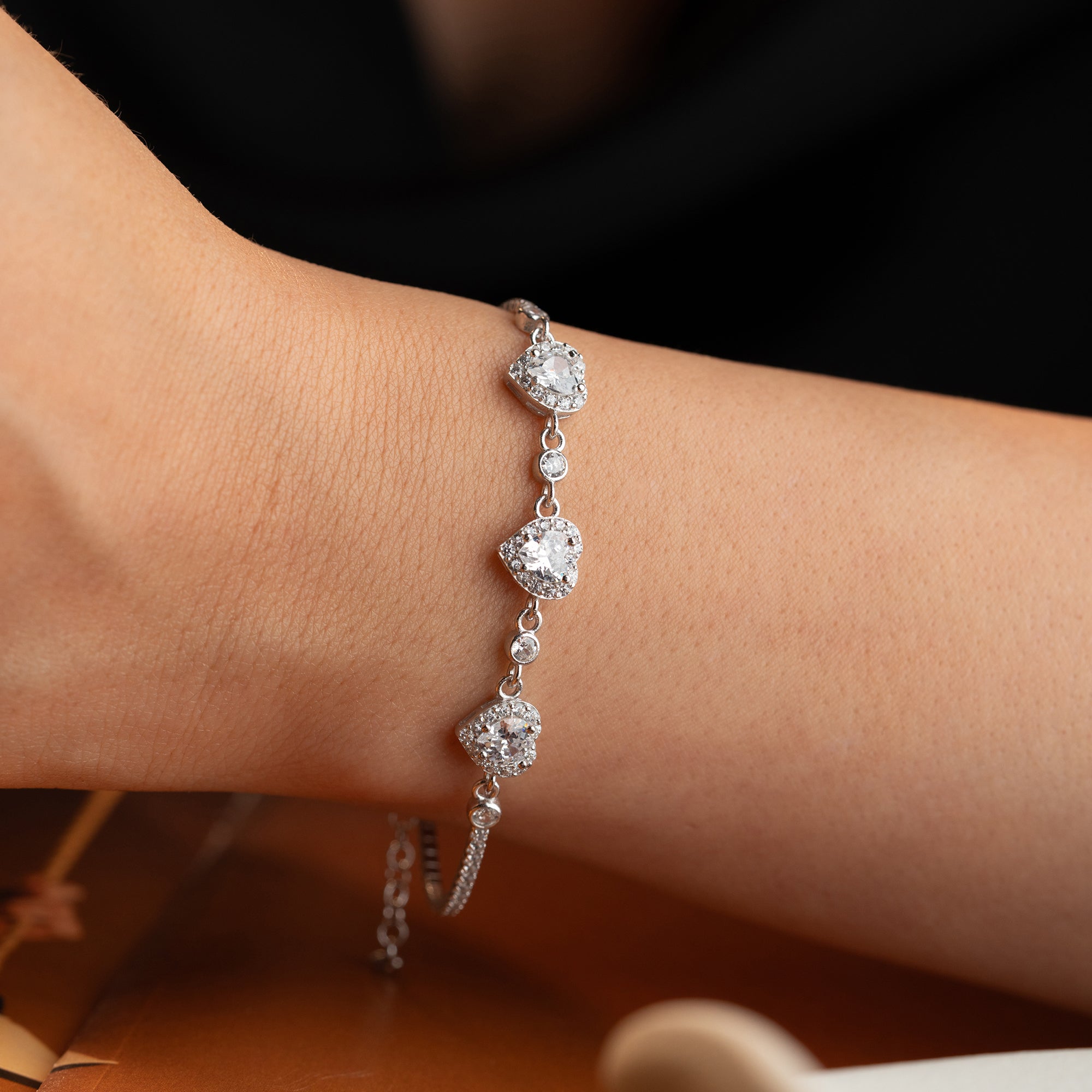 HERZ ARMREIFE | 925 SILBER