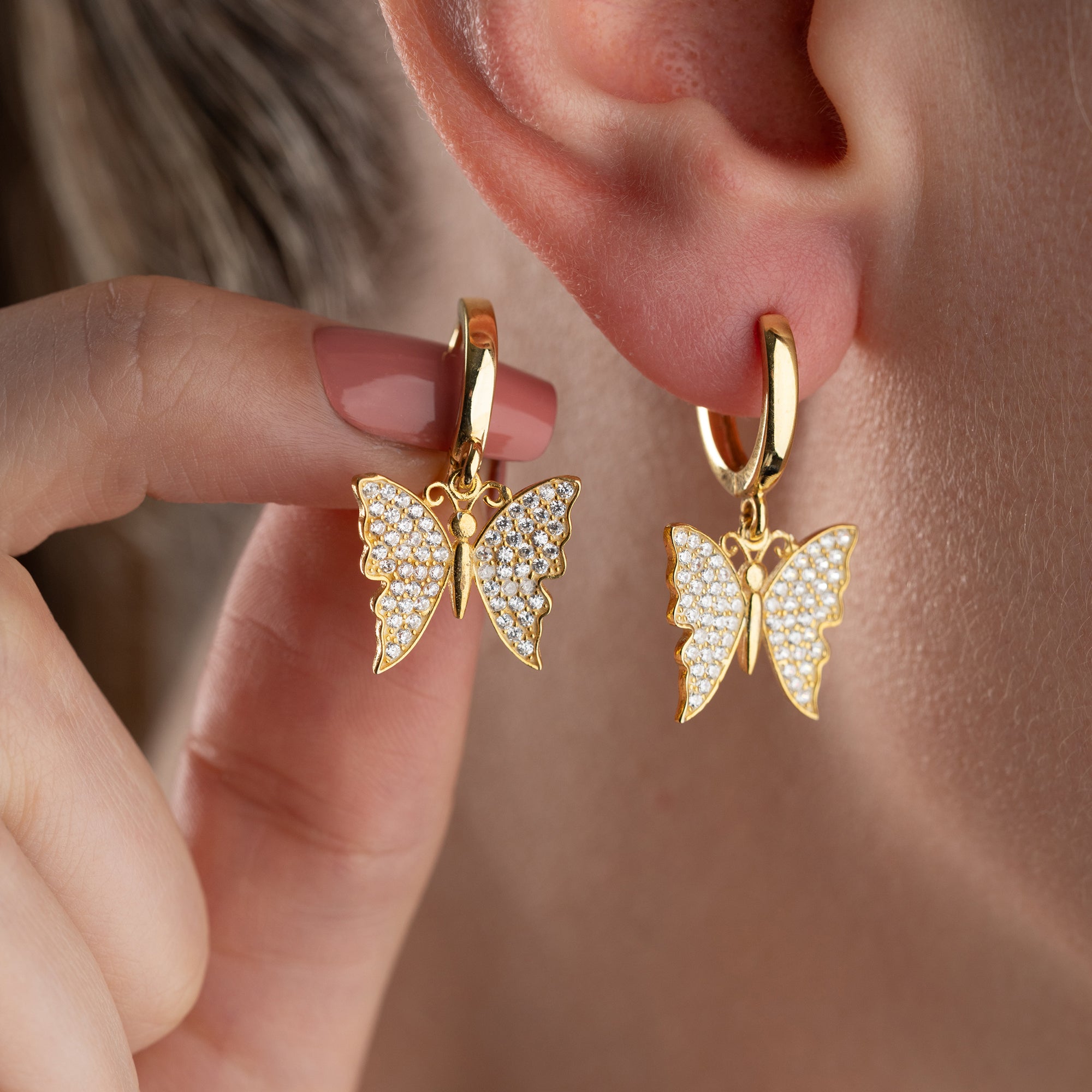 BUTTERFLY OHRRINGE | 925 SILBER