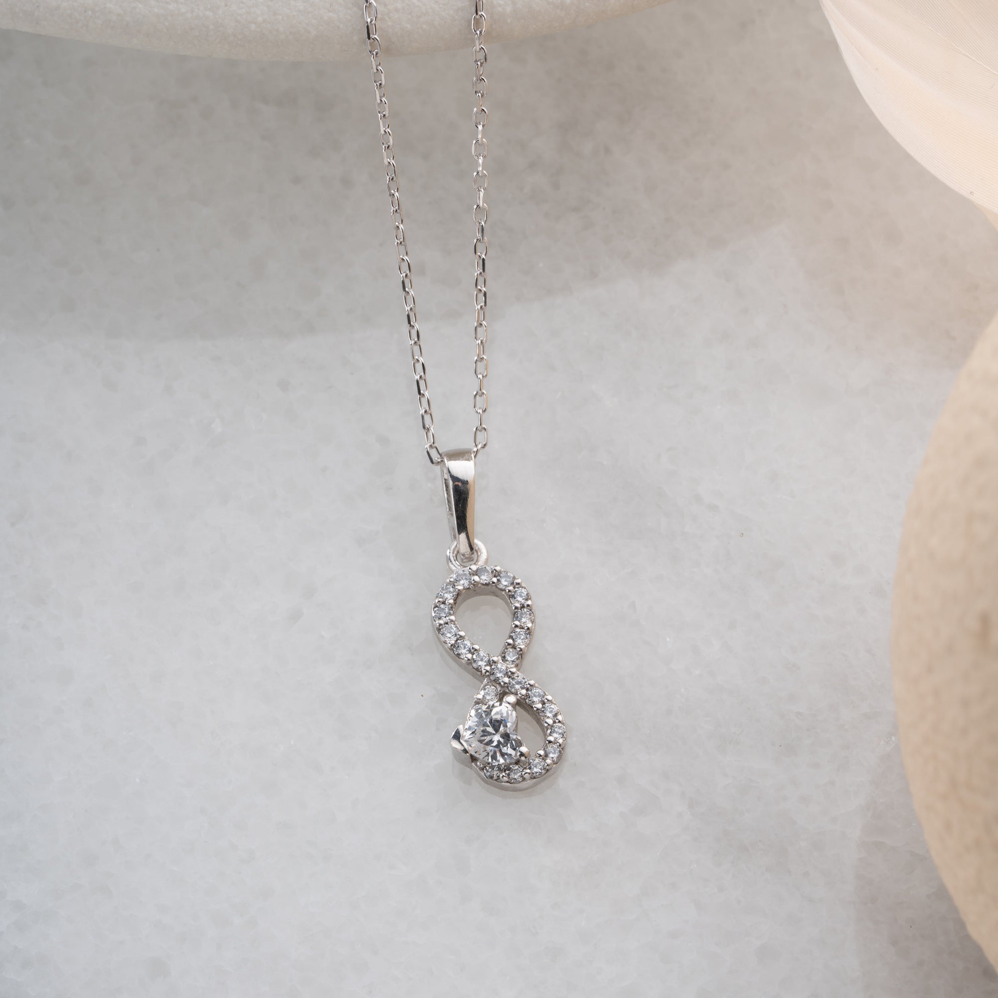 INFINITY STONE HALSKETTE | 925 SILBER