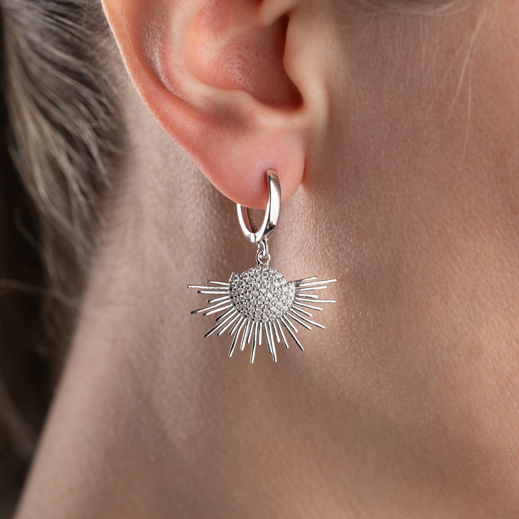 SUN OHRRINGE | 925 SILBER