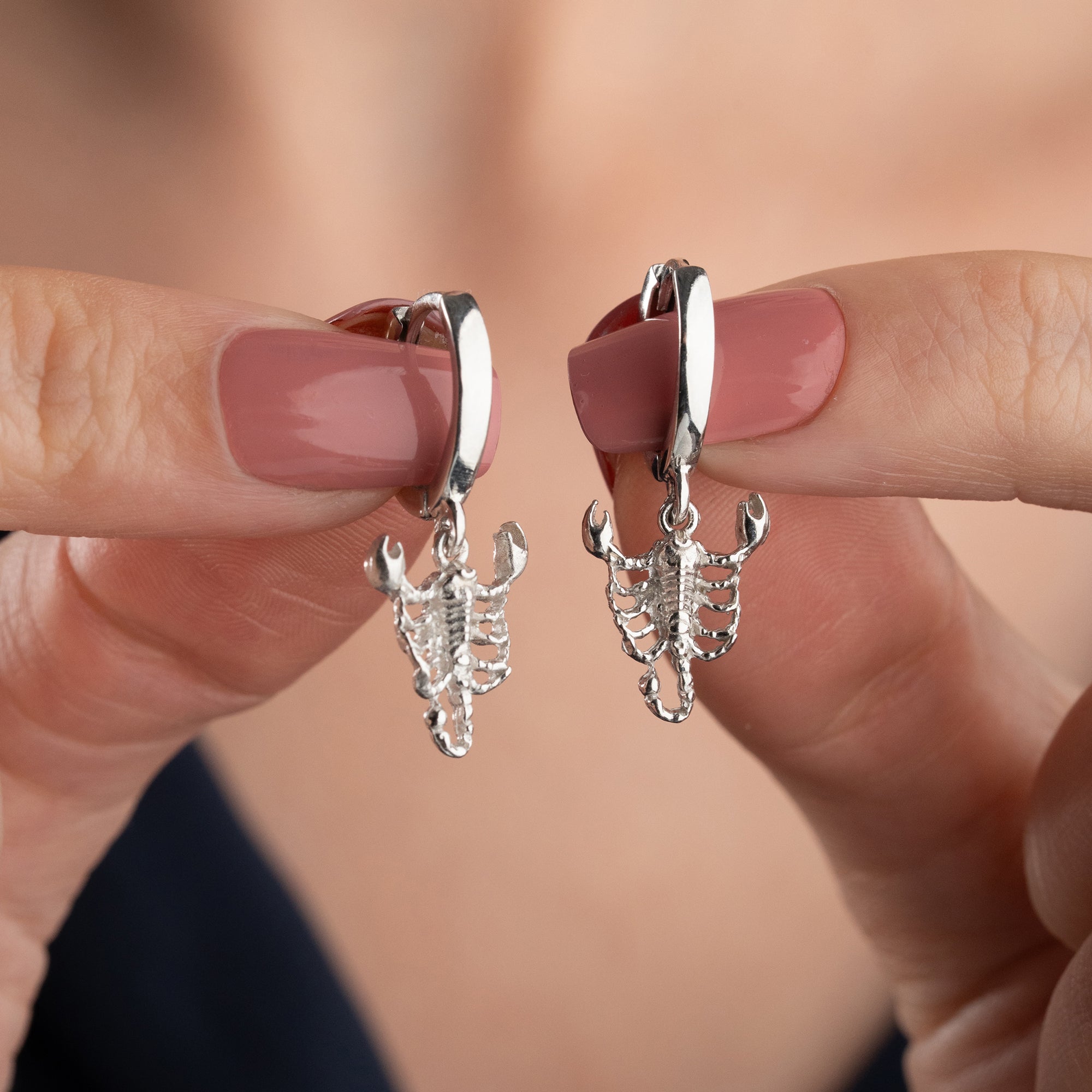 CANCER OHRRINGE | 925 SILBER