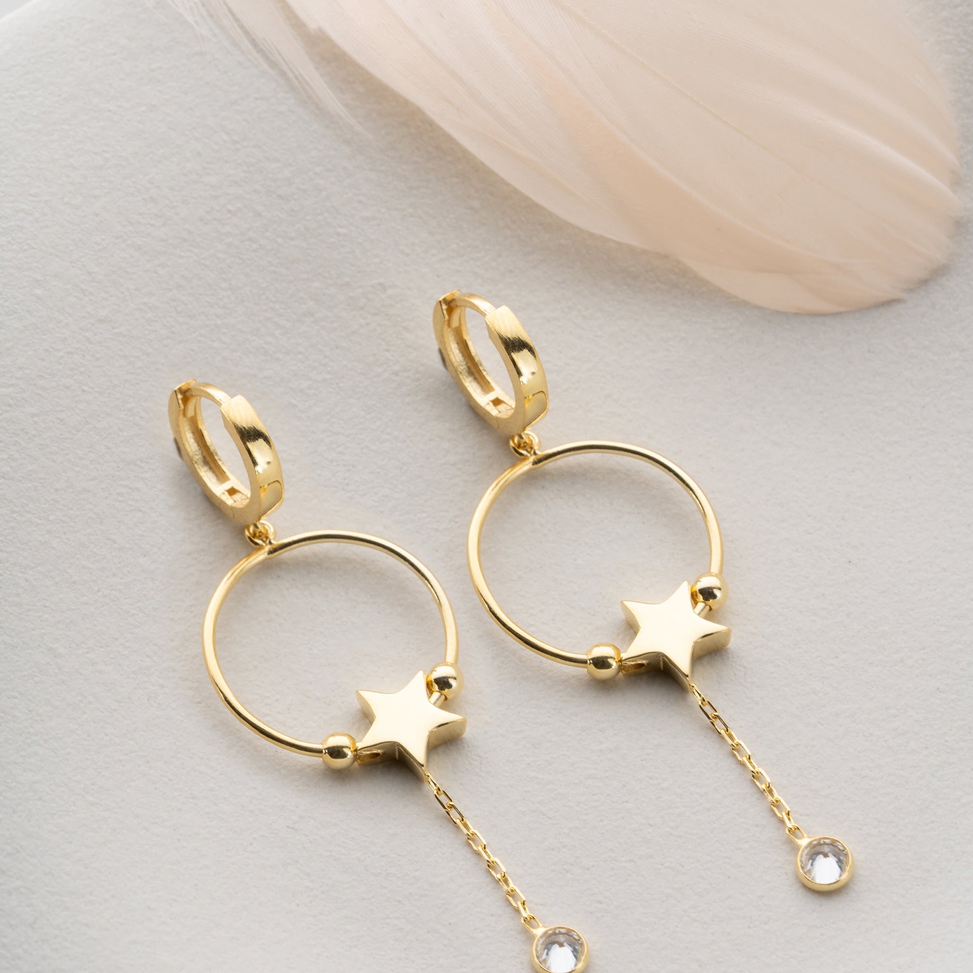 Zirconia Cloverleaf Earrings | 925 Silver