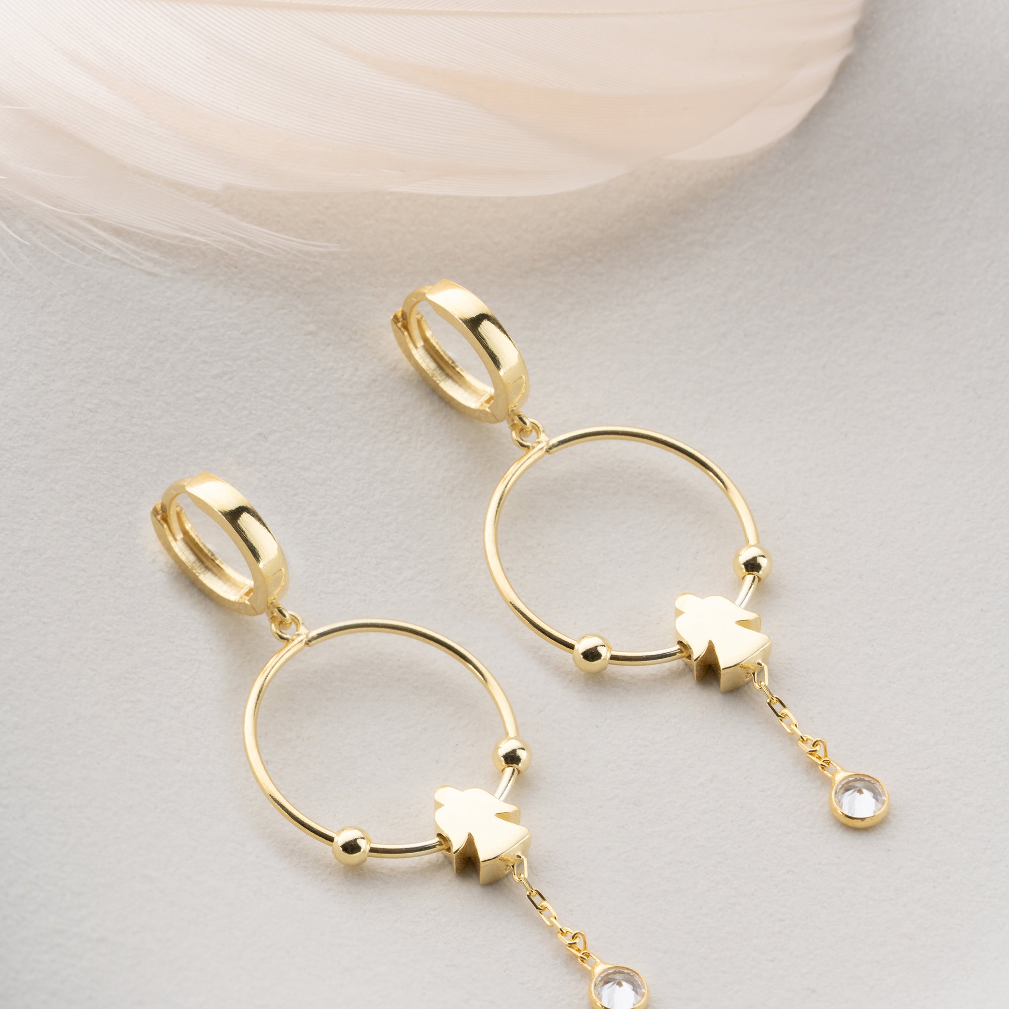 Zirconia Cloverleaf Earrings | 925 Silver