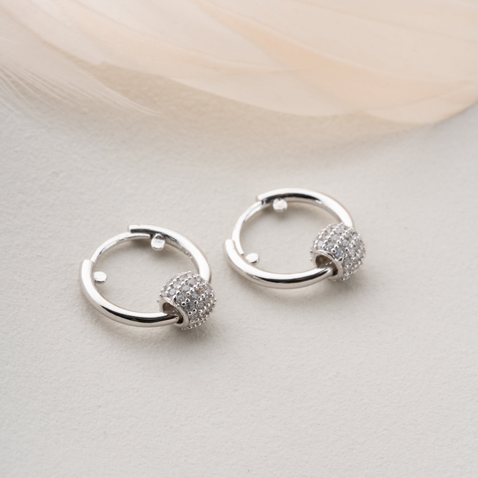 Zirconia Cloverleaf Earrings | 925 Silver